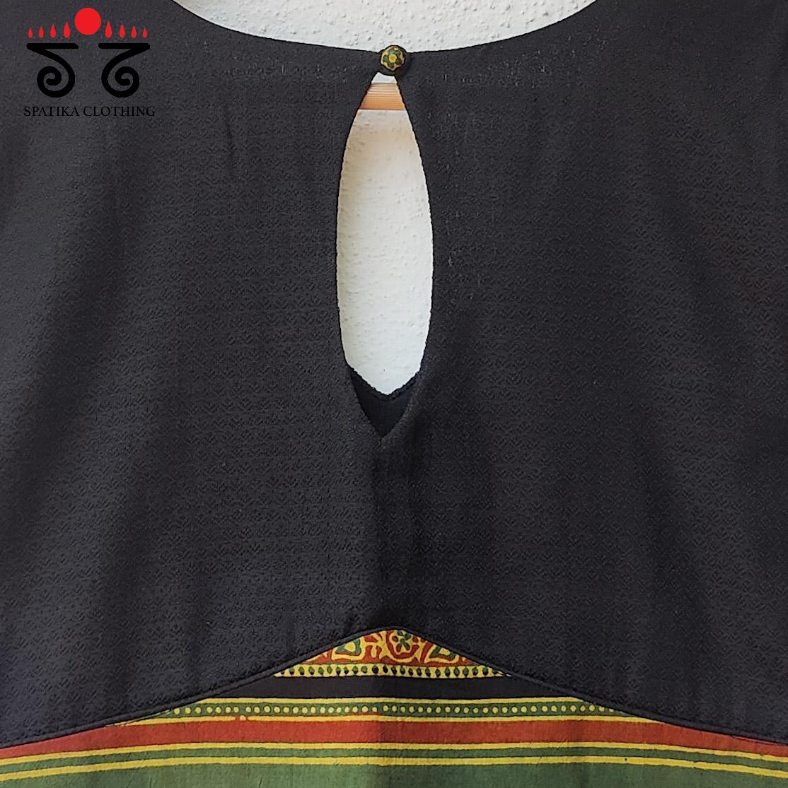 The Khun - Ajrakh sleeveless Blouse