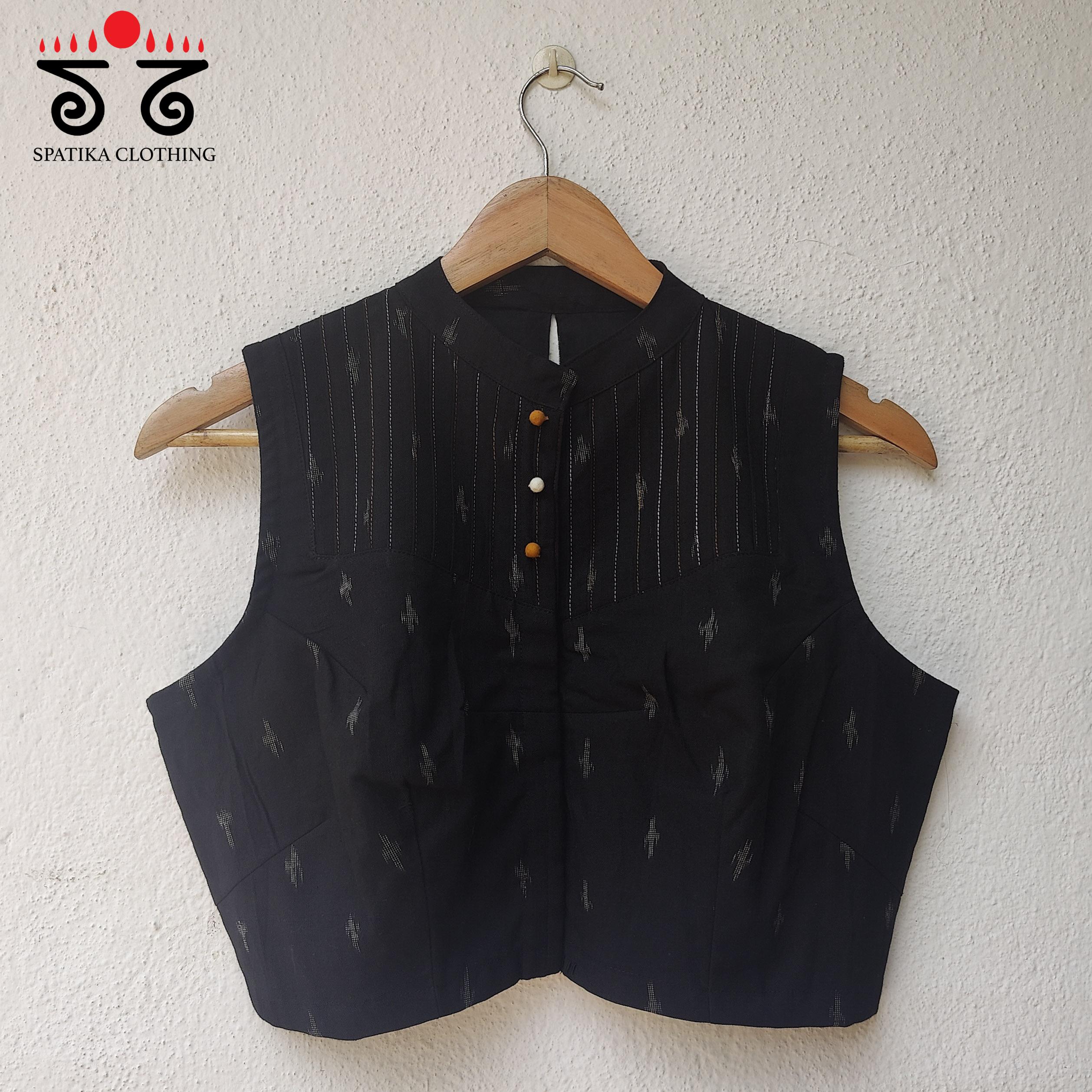 Lambani on Ikat sleeveless Blouse