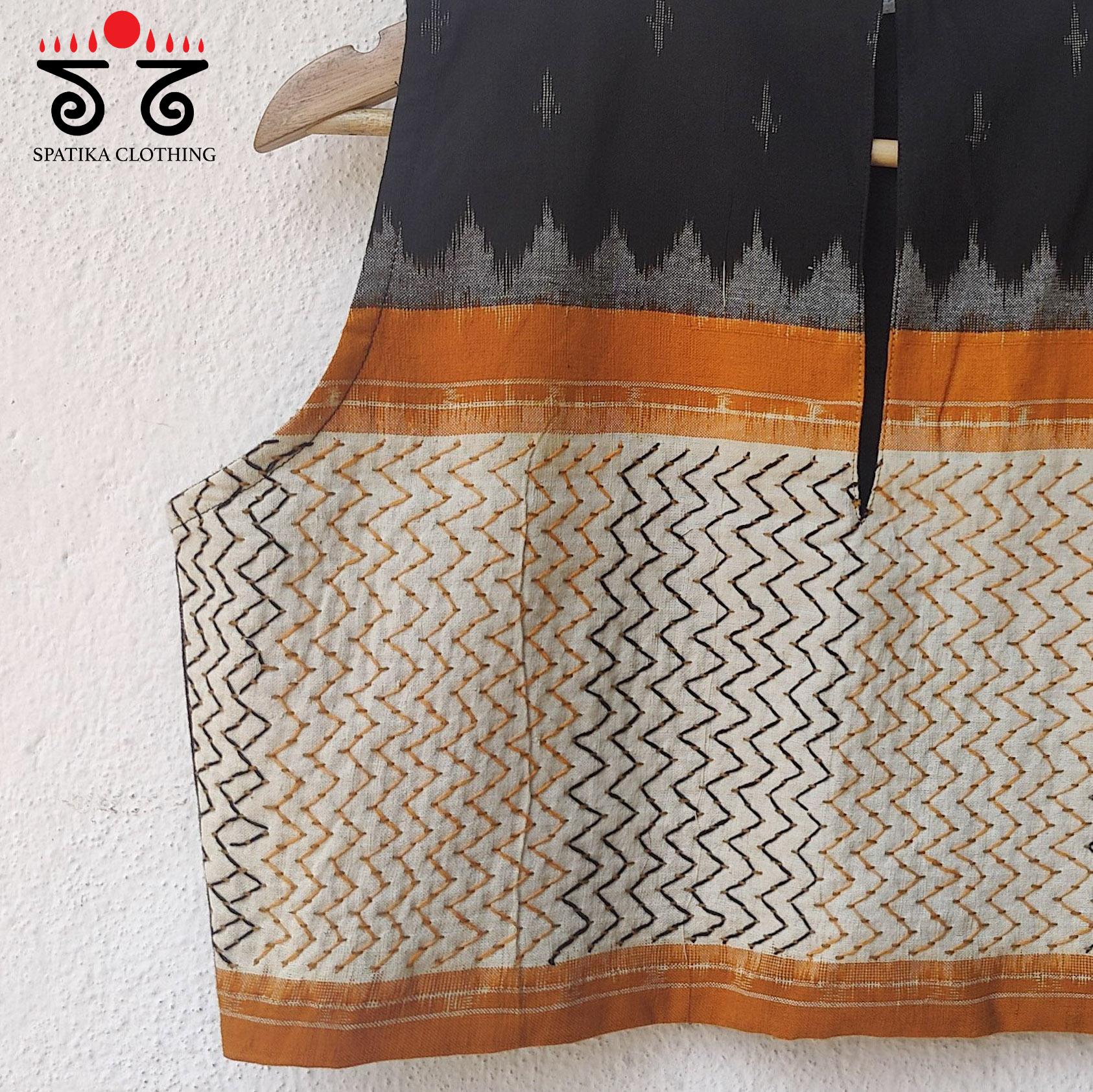 Lambani on Ikat sleeveless Blouse
