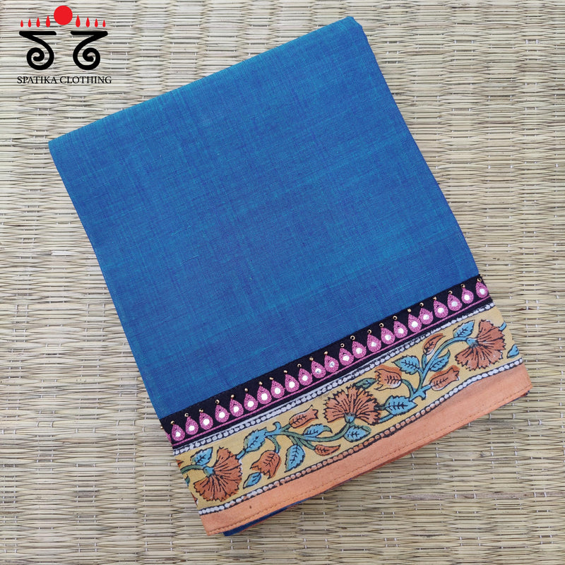 Kalamkari Hand Embroidered Blouse Fabric
