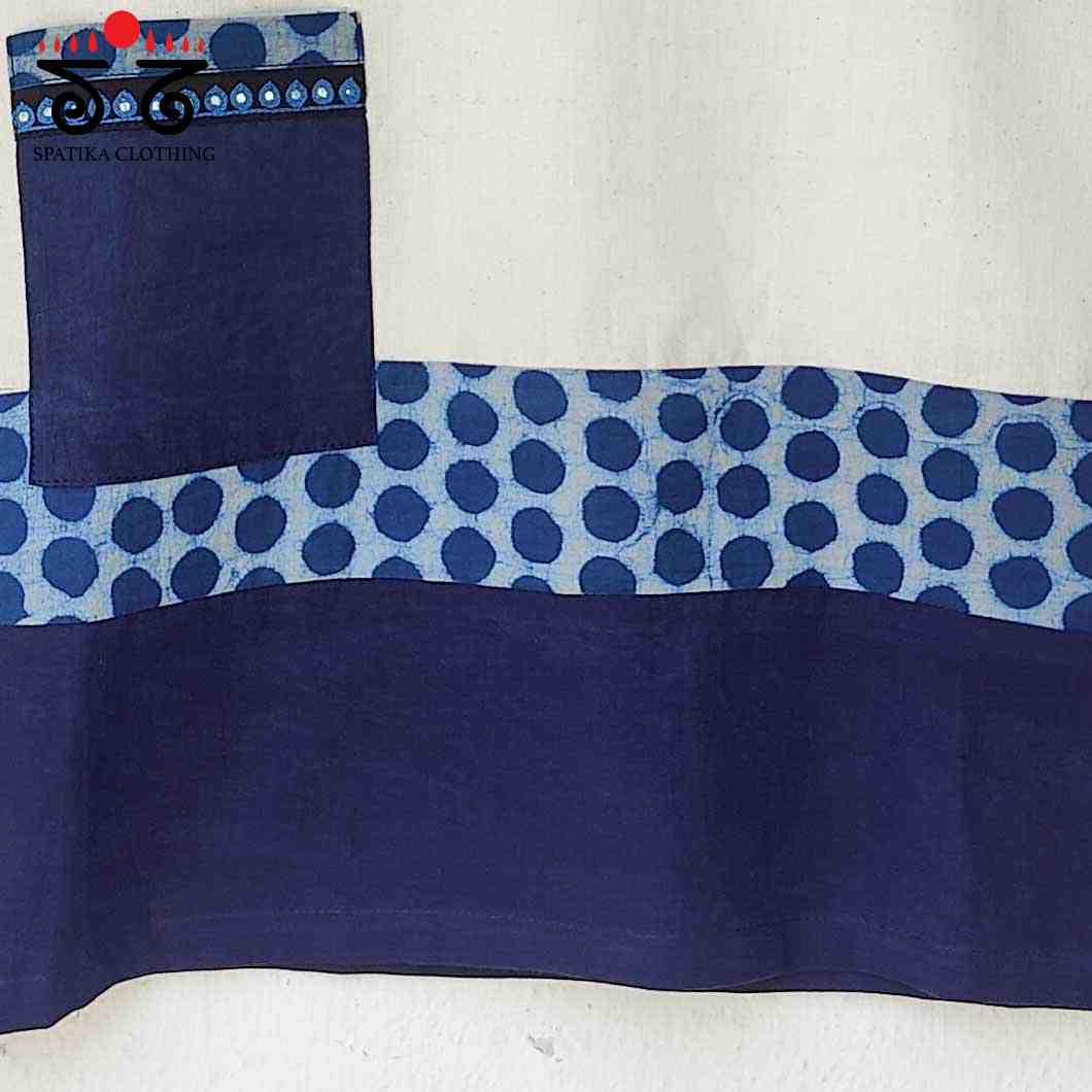 Ajrakh Patch Pocket Crop Top