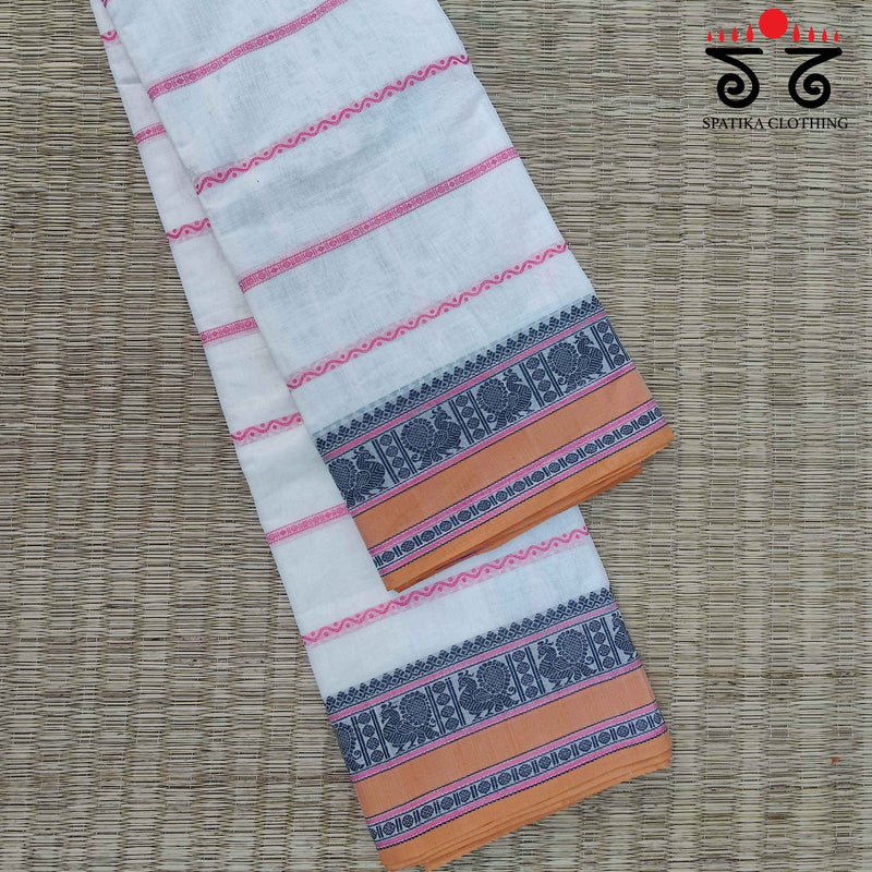 Kanchi Handwoven Cotton Saree