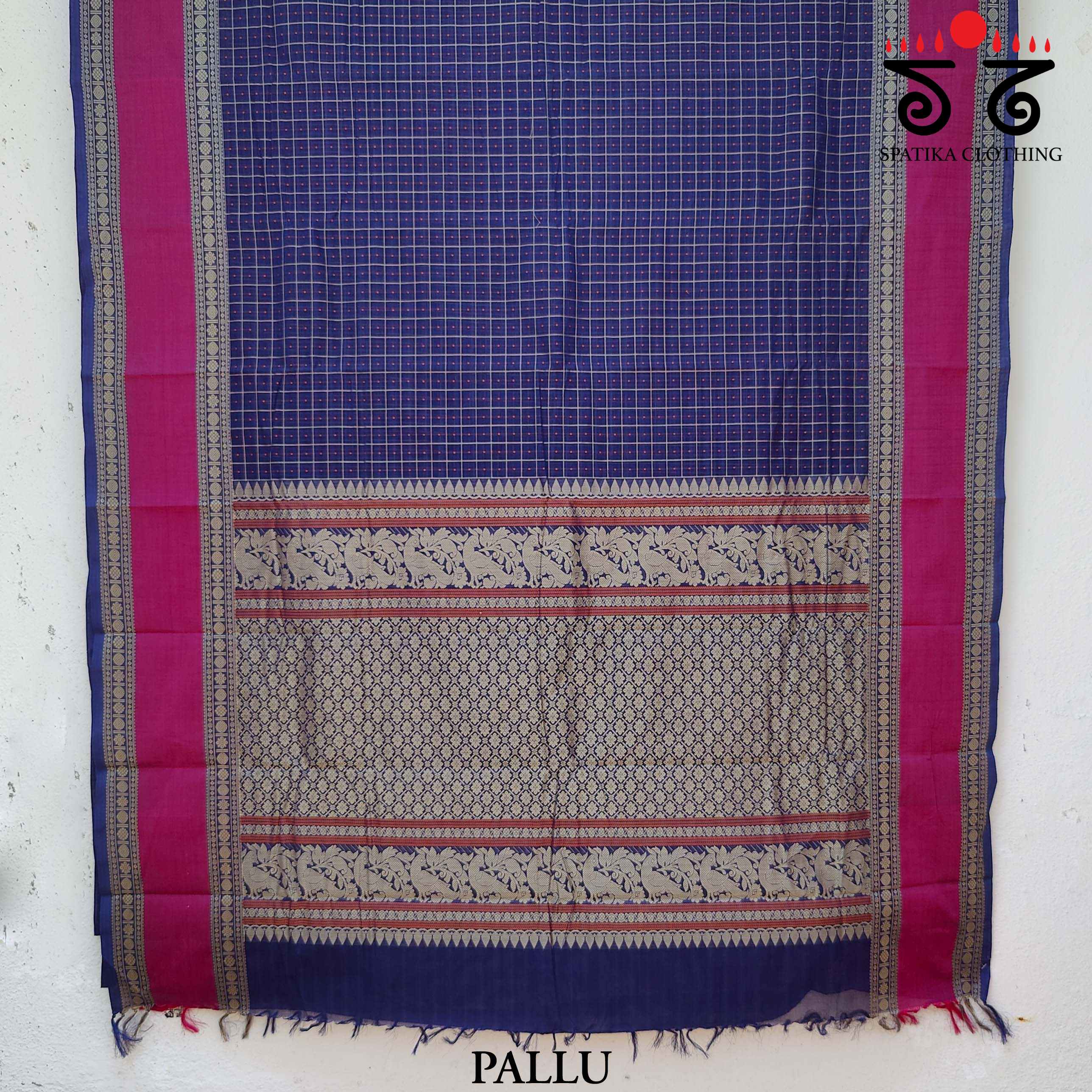 Kanchi Cotton Laksha Deepam - Handwoven Cotton Saree
