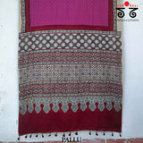 Ajrak - Bandhani on Mulmul Cotton Saree