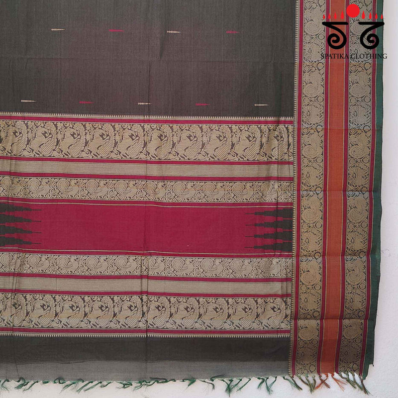 Kanchi Cotton - Handwoven Cotton Saree