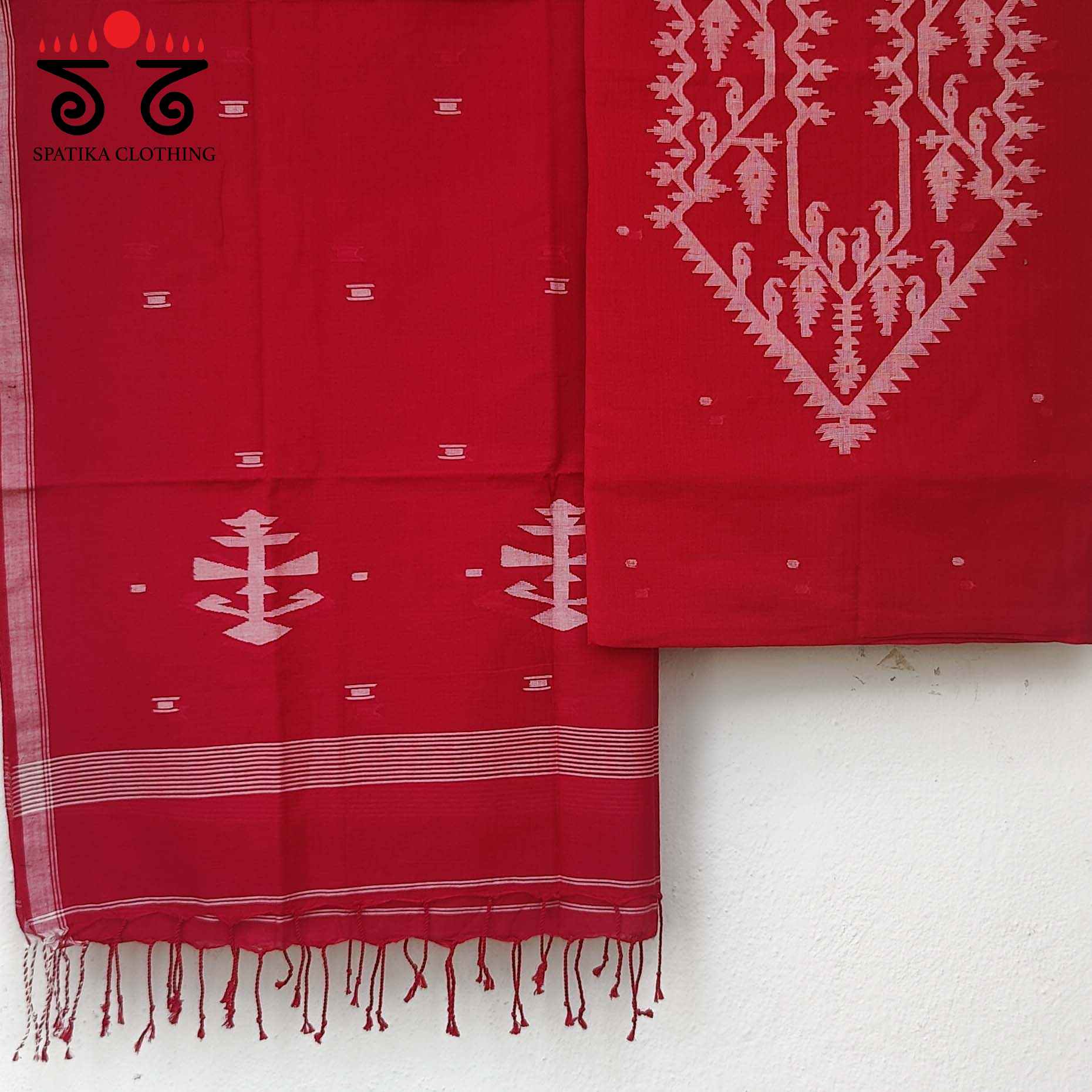 Jamdhani on Bengal Cotton Kurta- Set of Two