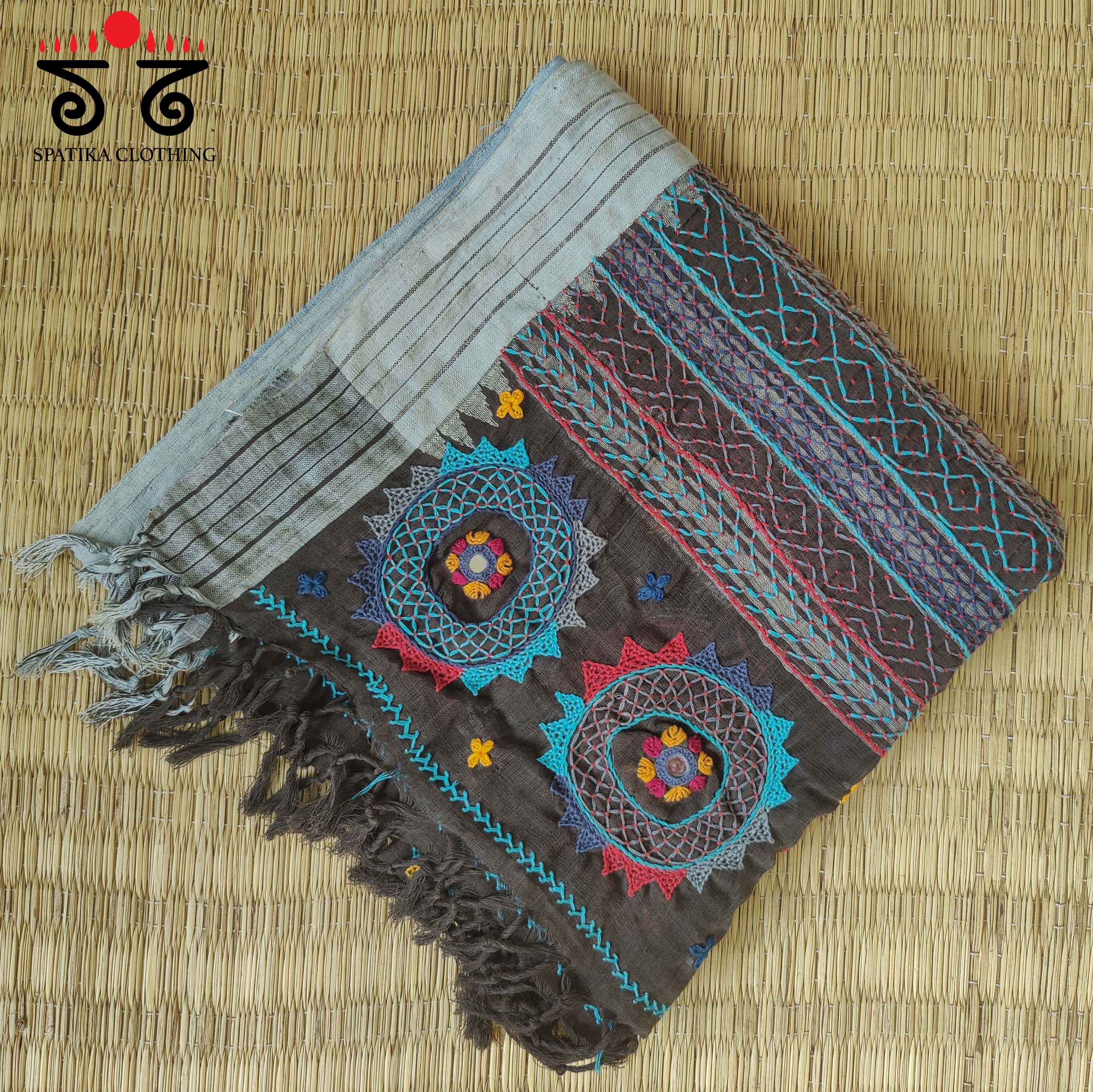 Lambani on Ponduru Hand Embroidered Dupatta