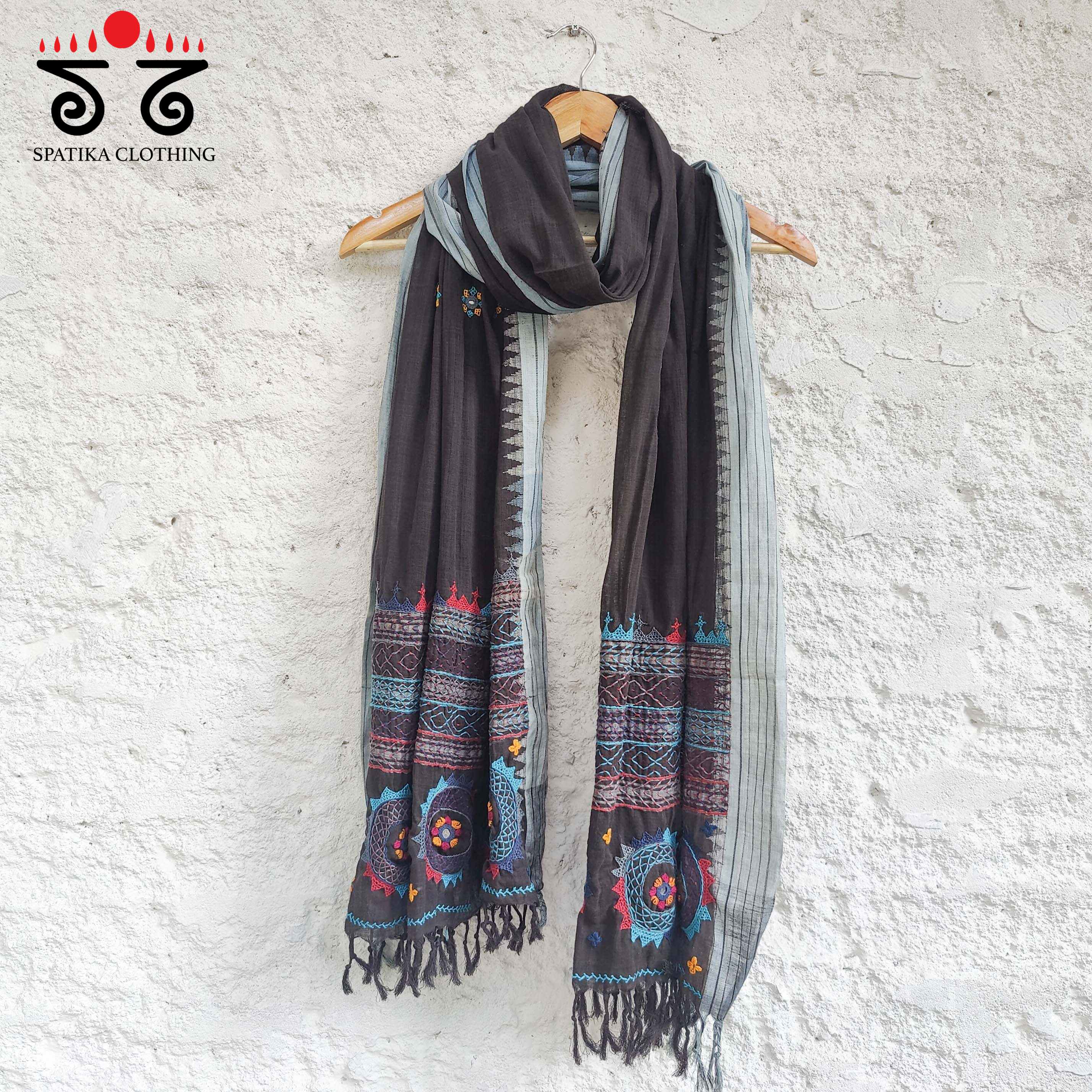 Lambani on Ponduru Hand Embroidered Dupatta