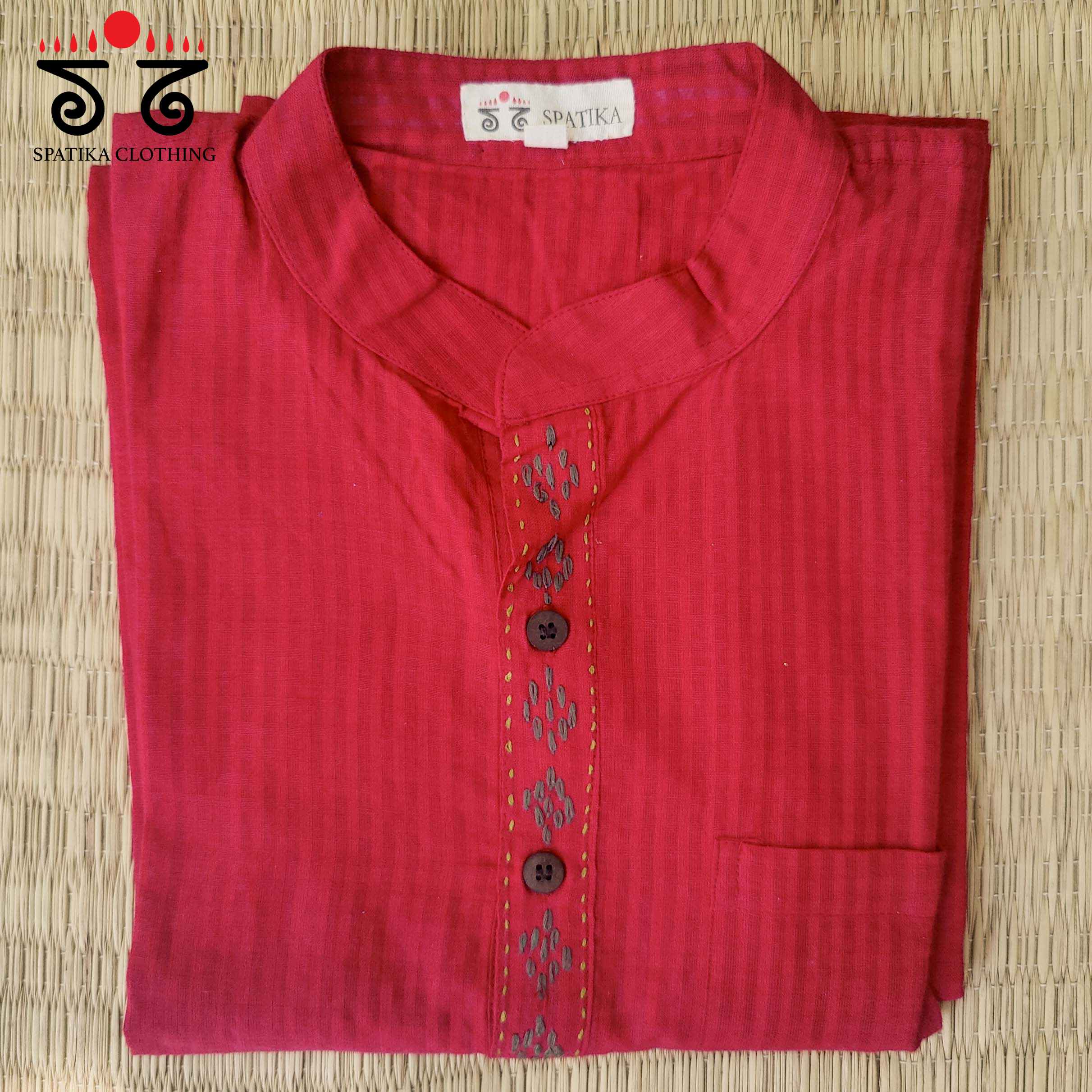 Men's Handwoven Cotton Kurta