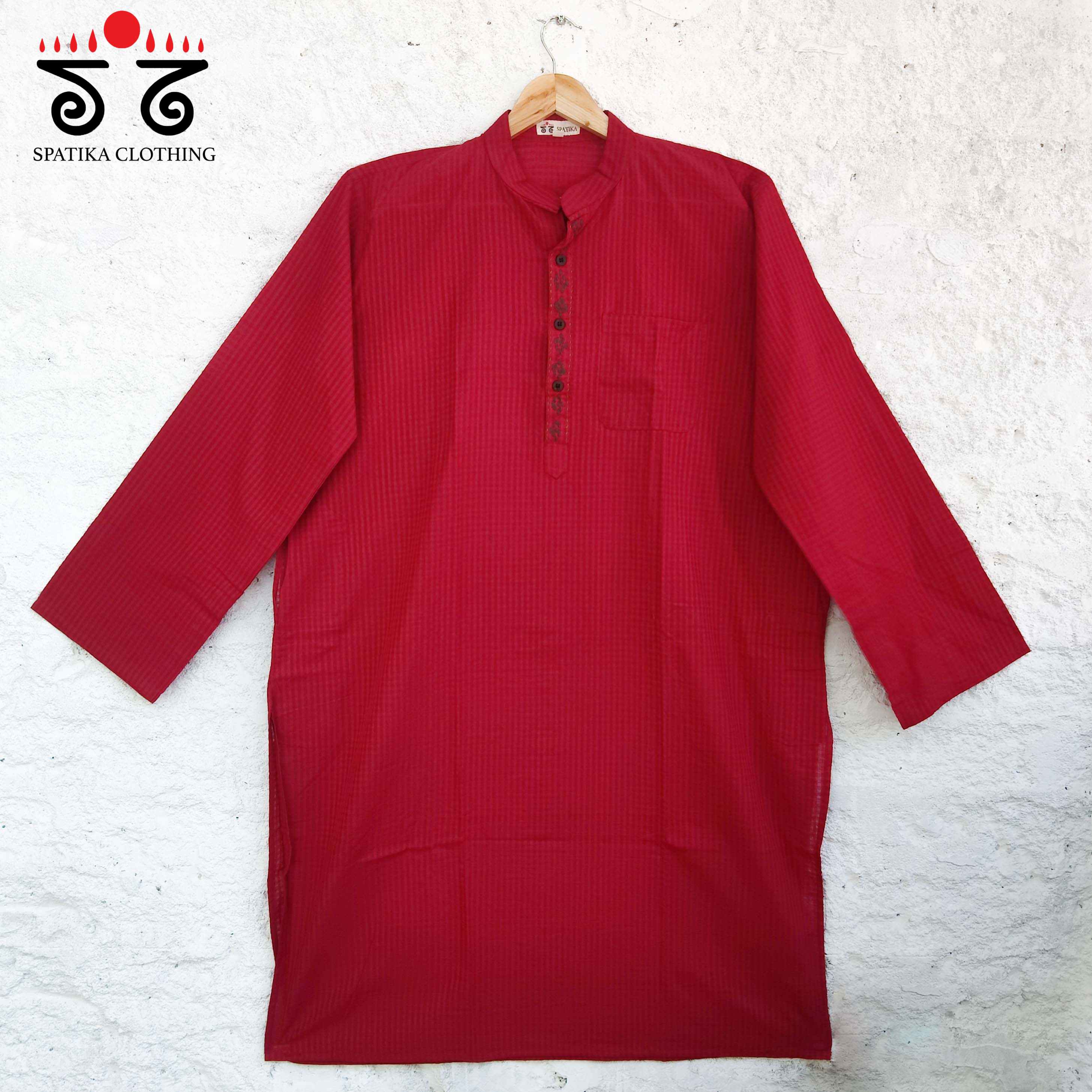 Men's Handwoven Cotton Kurta