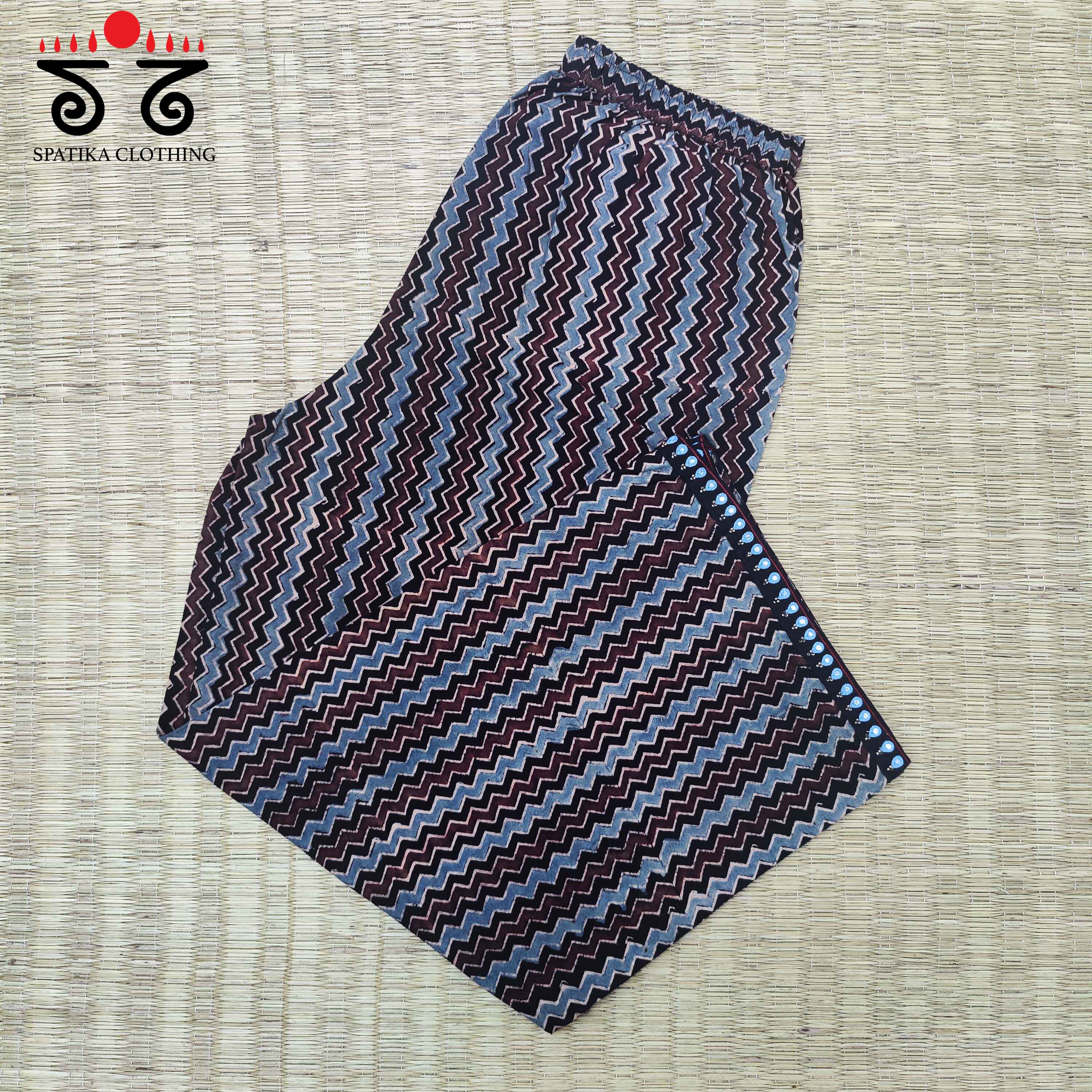 Ajrakh - Handembroidered Pants
