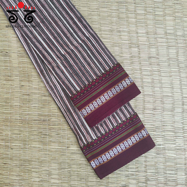 Striped Ajrakh - Khun Blouse Fabric