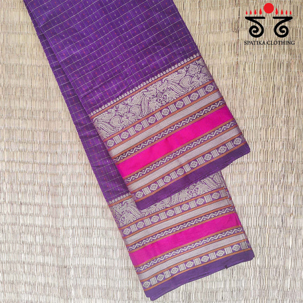Laksha Deepam - Handwoven Kanchi Cotton Saree