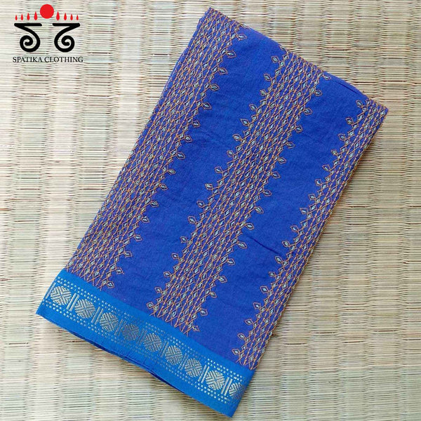 Banjara Handembroidery on Handwoven Cotton Blouse Fabric