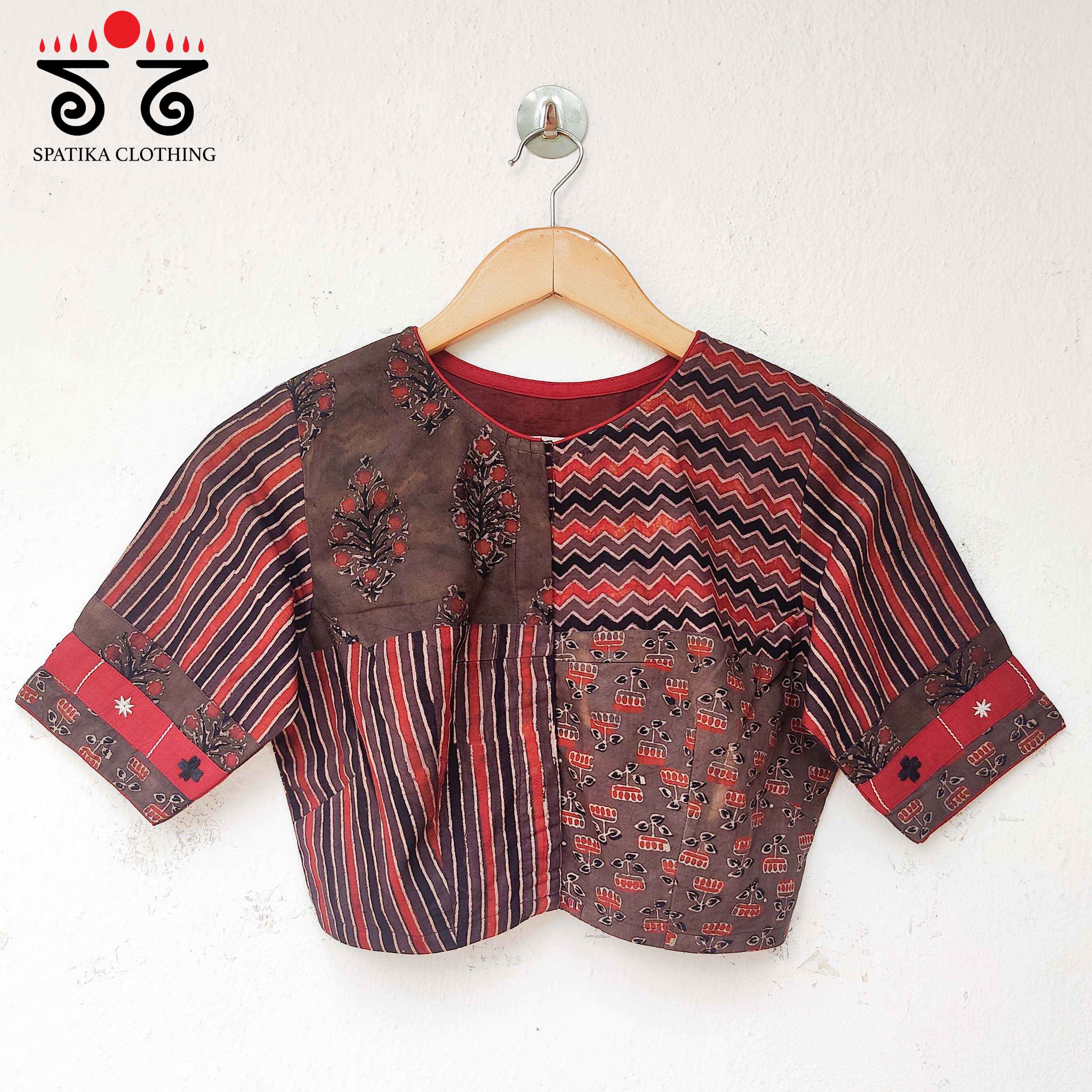 The Ajrakh Collage Blouse