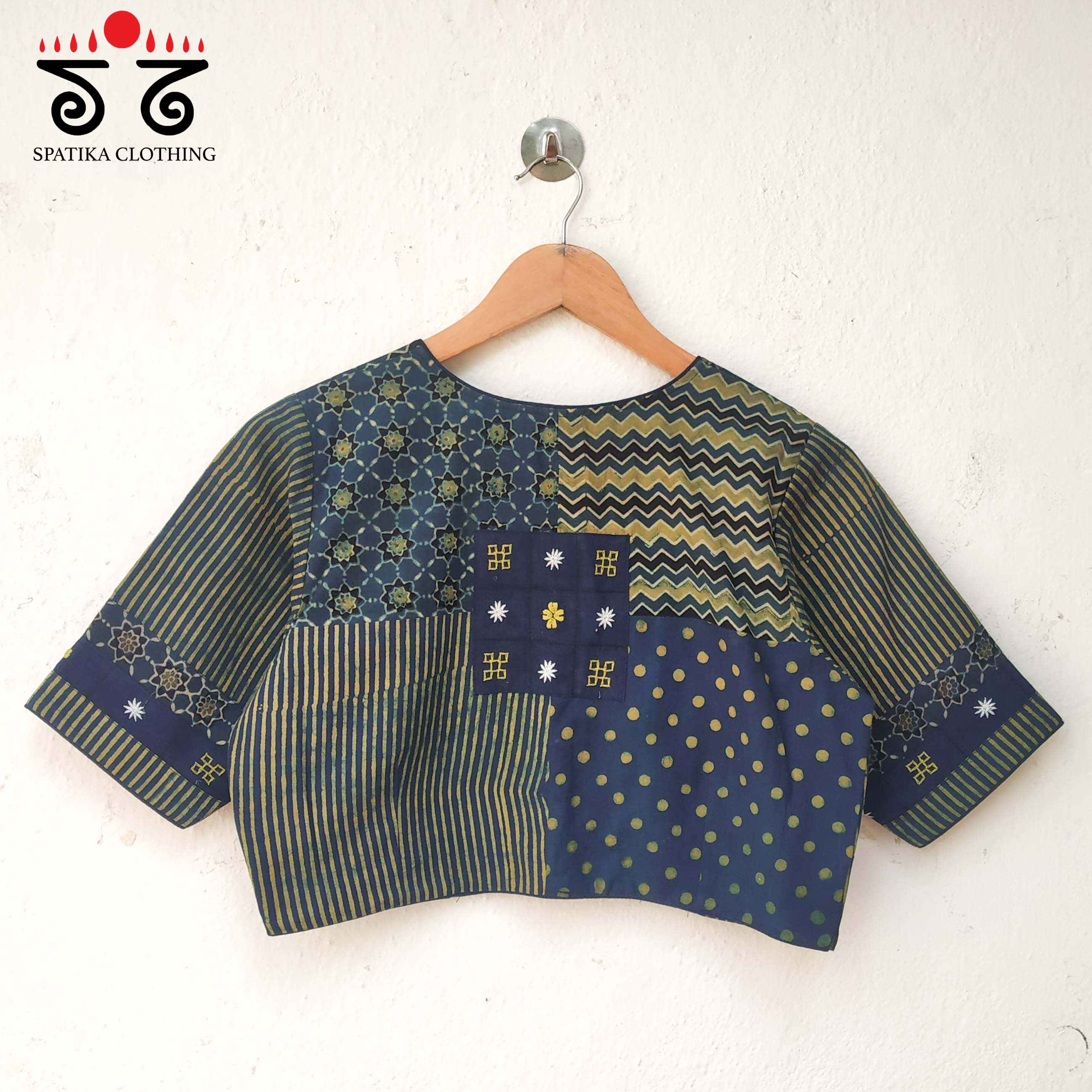 The Ajrakh Collage Blouse