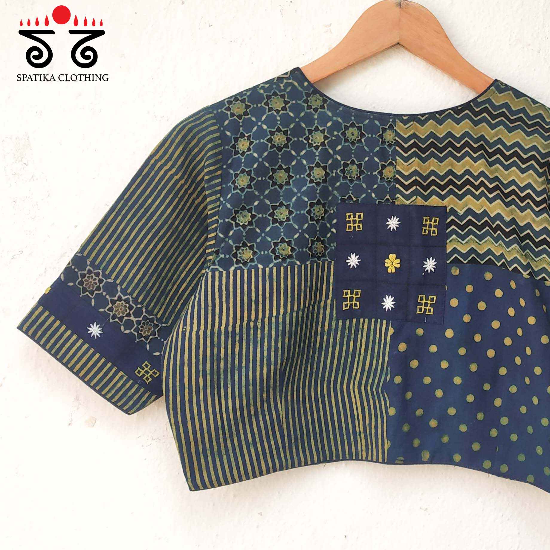 The Ajrakh Collage Blouse