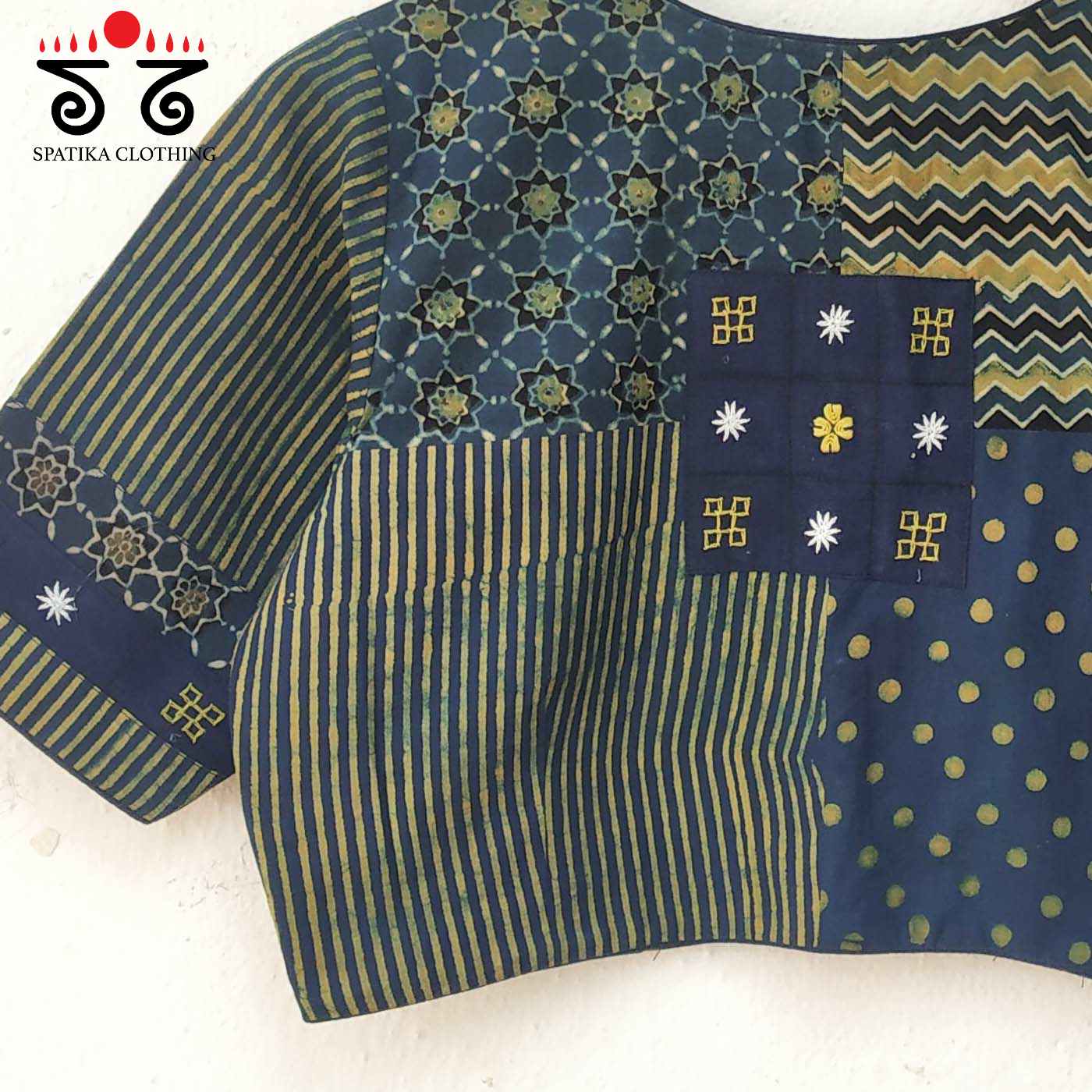 The Ajrakh Collage Blouse