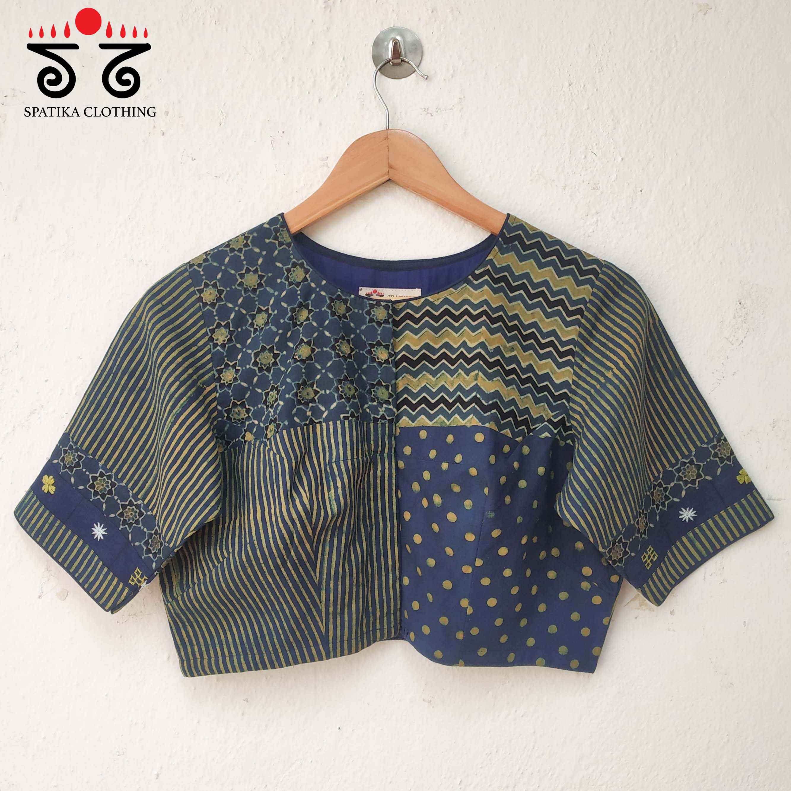 The Ajrakh Collage Blouse