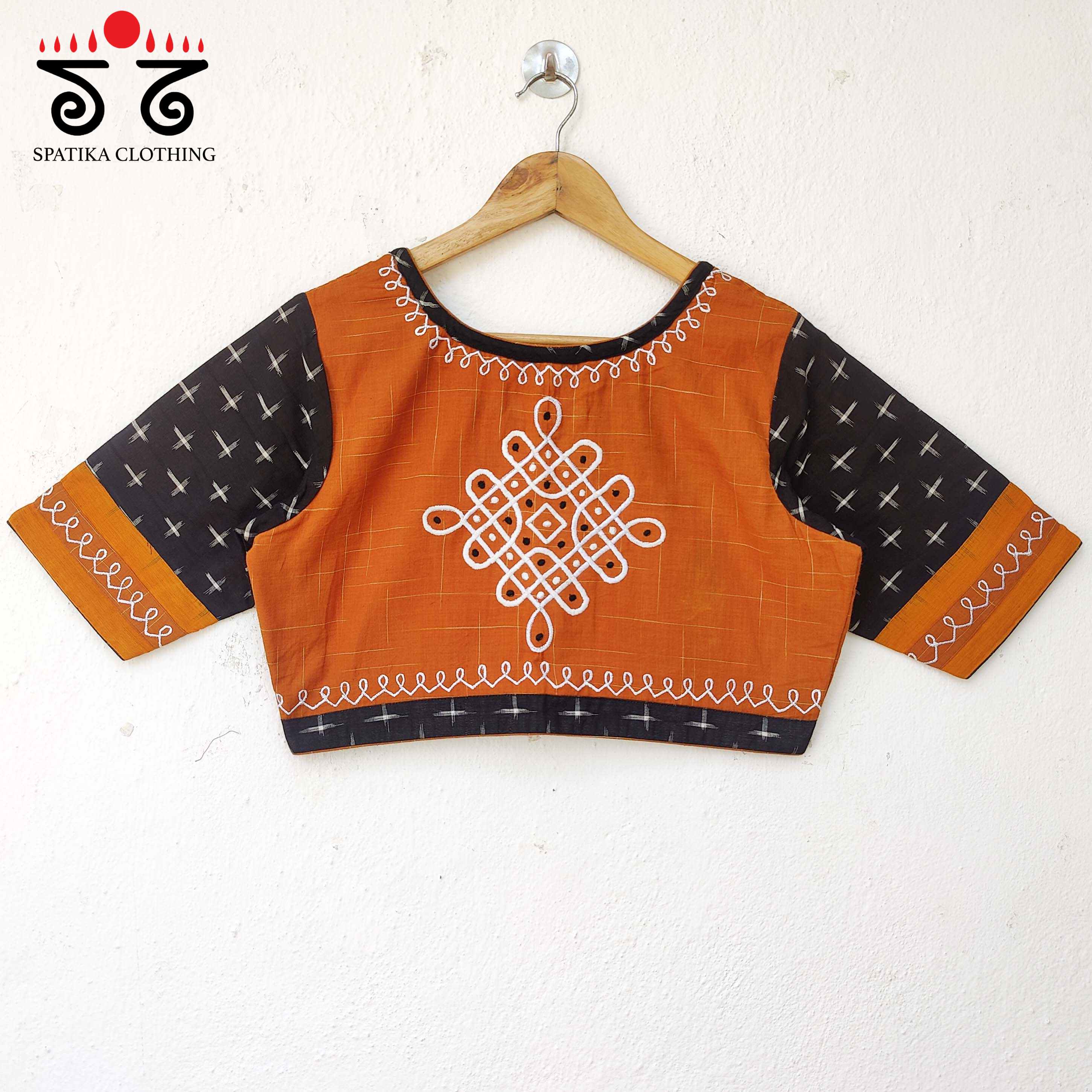 The Ikat - Kolam Blouse
