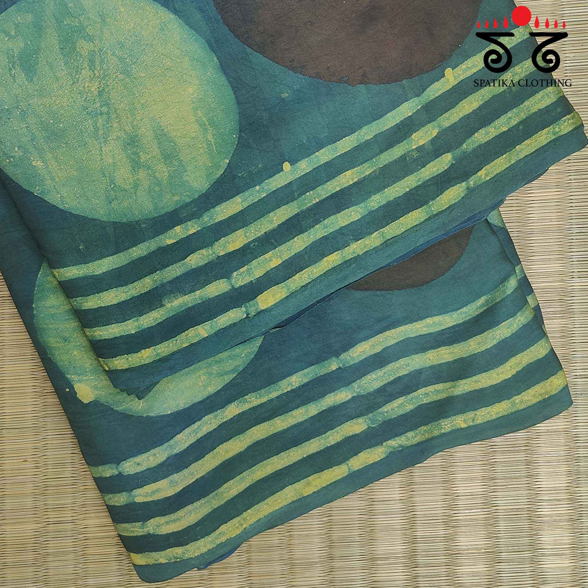 Hand Block Printed Modal Silk Saree