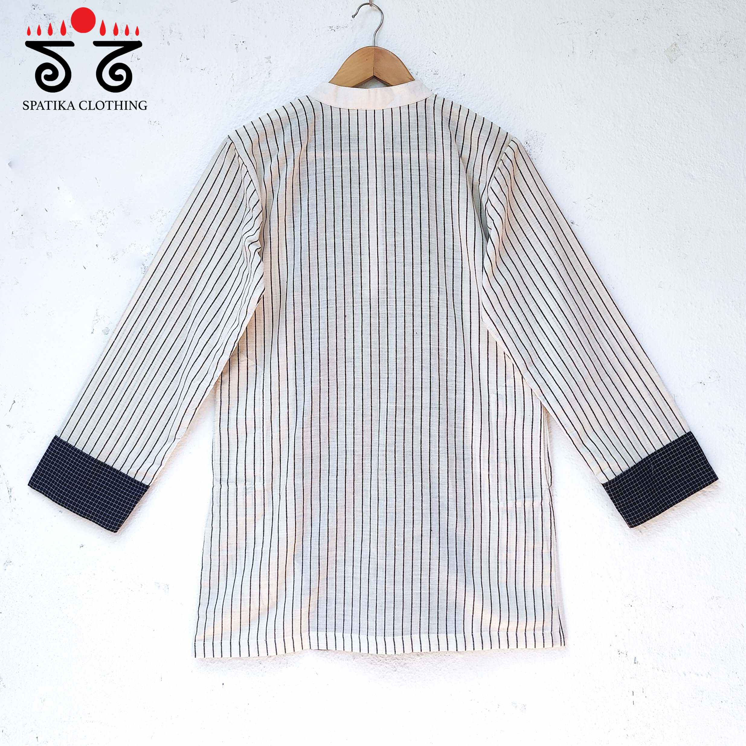 Men's Handwoven Cotton Short Kurta