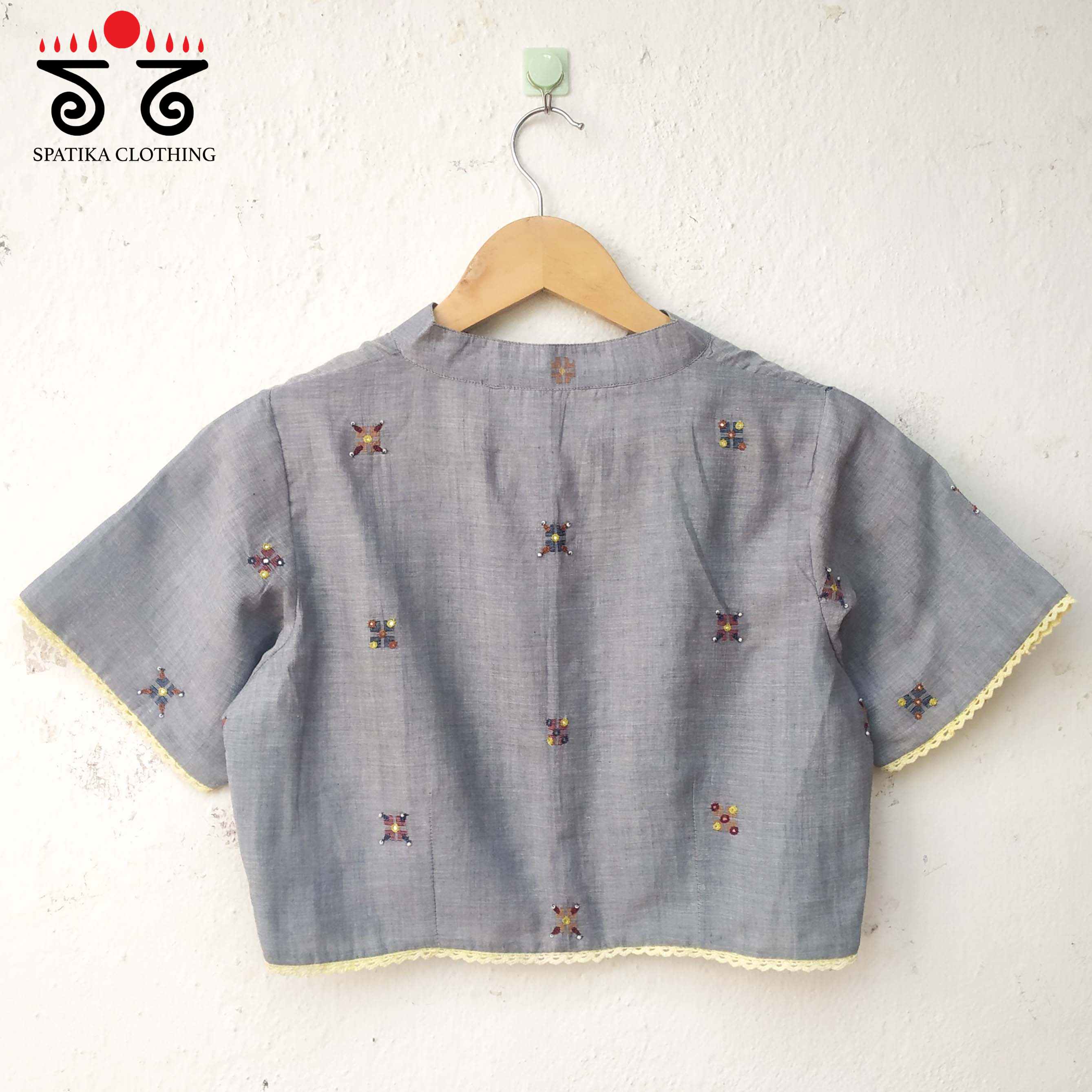 Jamdhani Hand embroidered Blouse