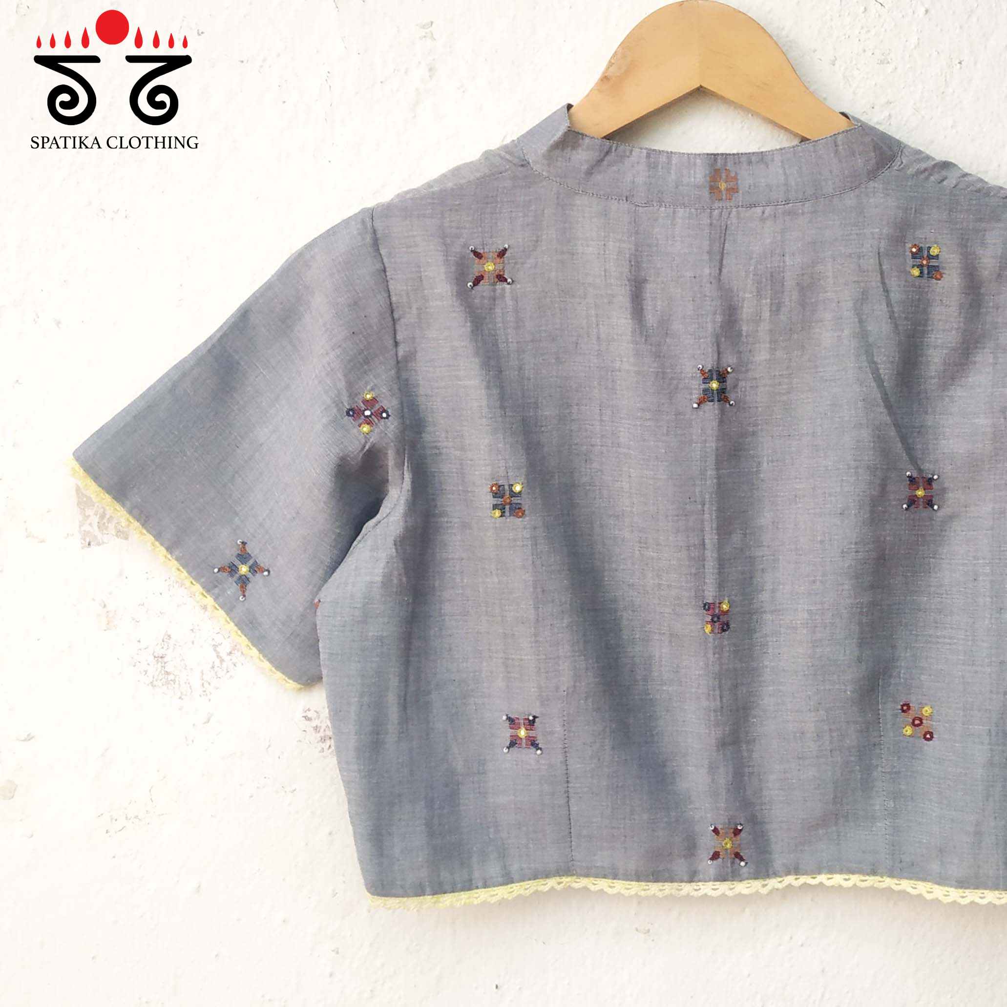 Jamdhani Hand embroidered Blouse