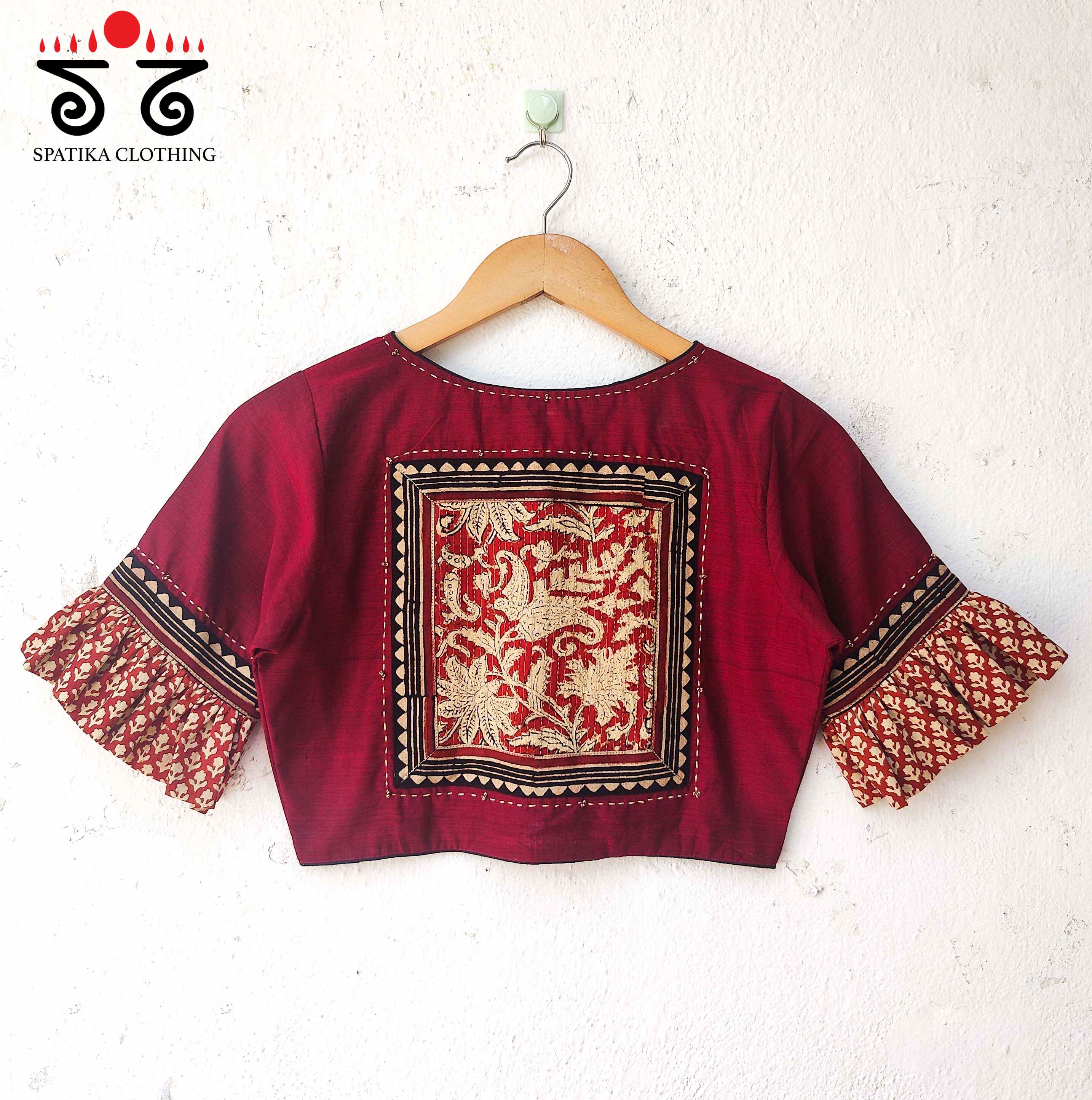 The Ajrakh-Frilled Blouse