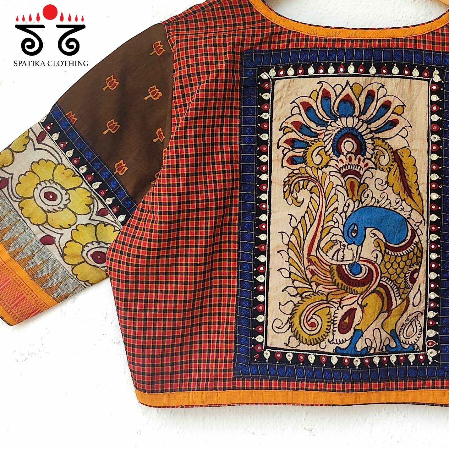 The Pen Kalamkari - Handembroidered Blouse