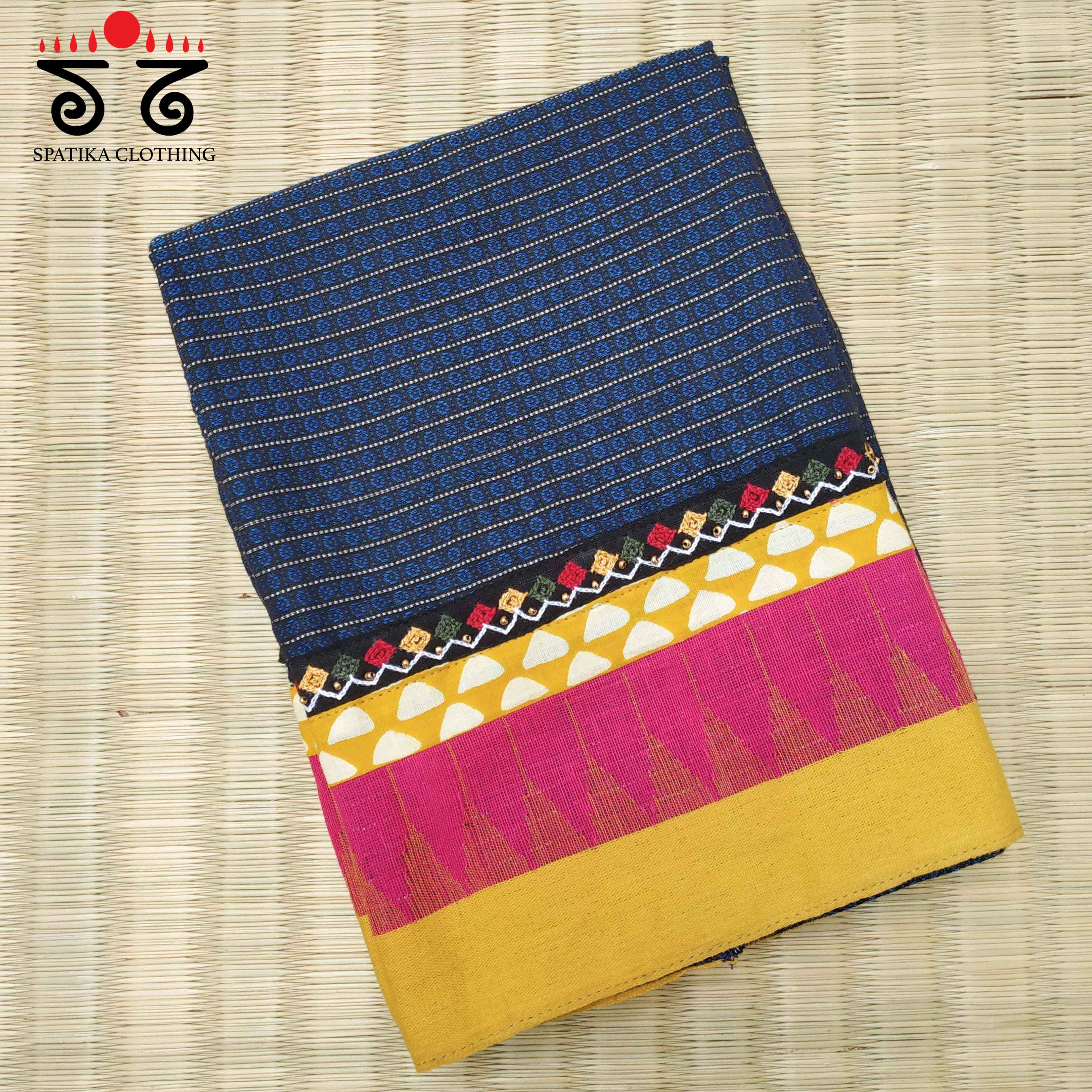 Khun - Hand Embroidered Blouse Fabric