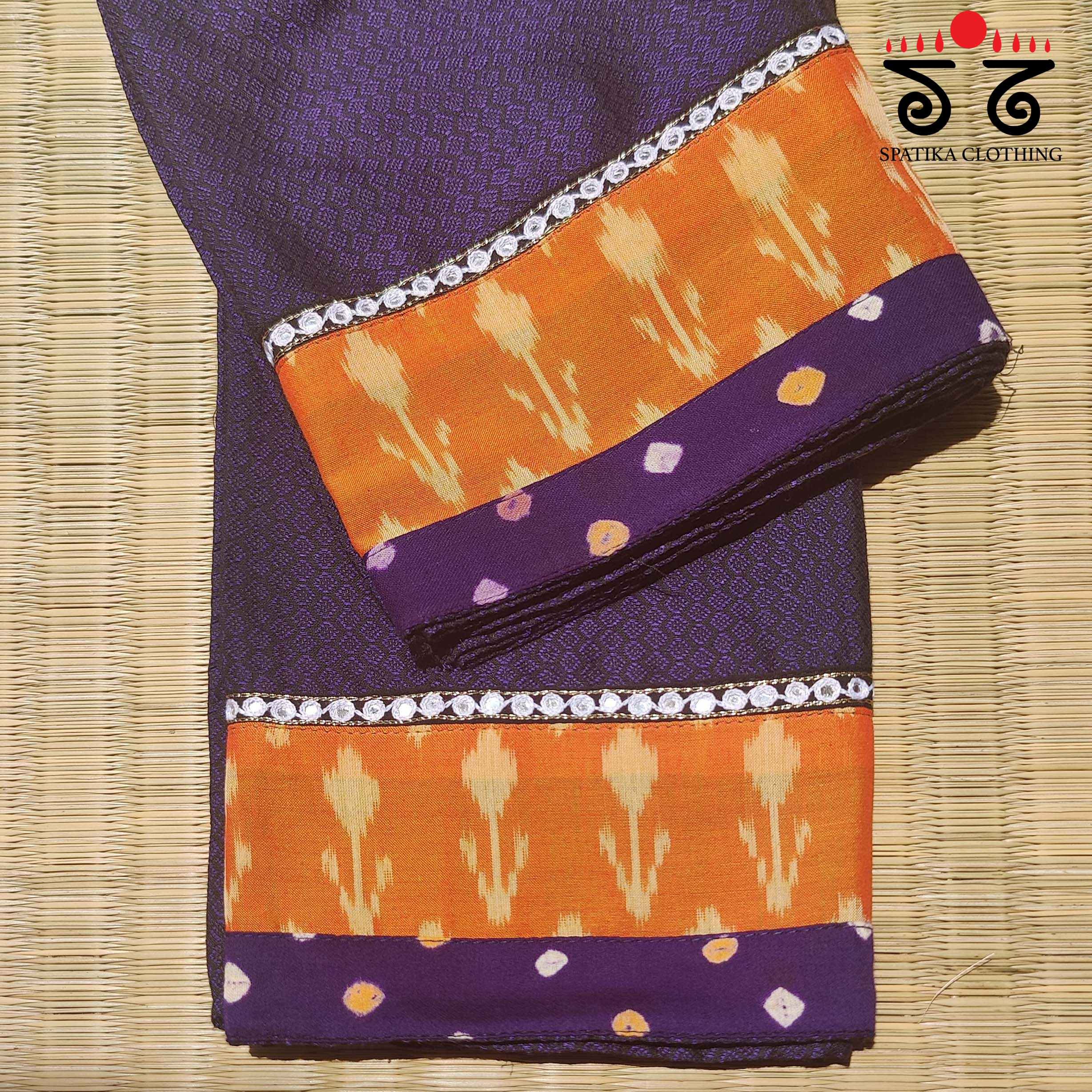 Khun - Hand Embroidered Blouse Fabric