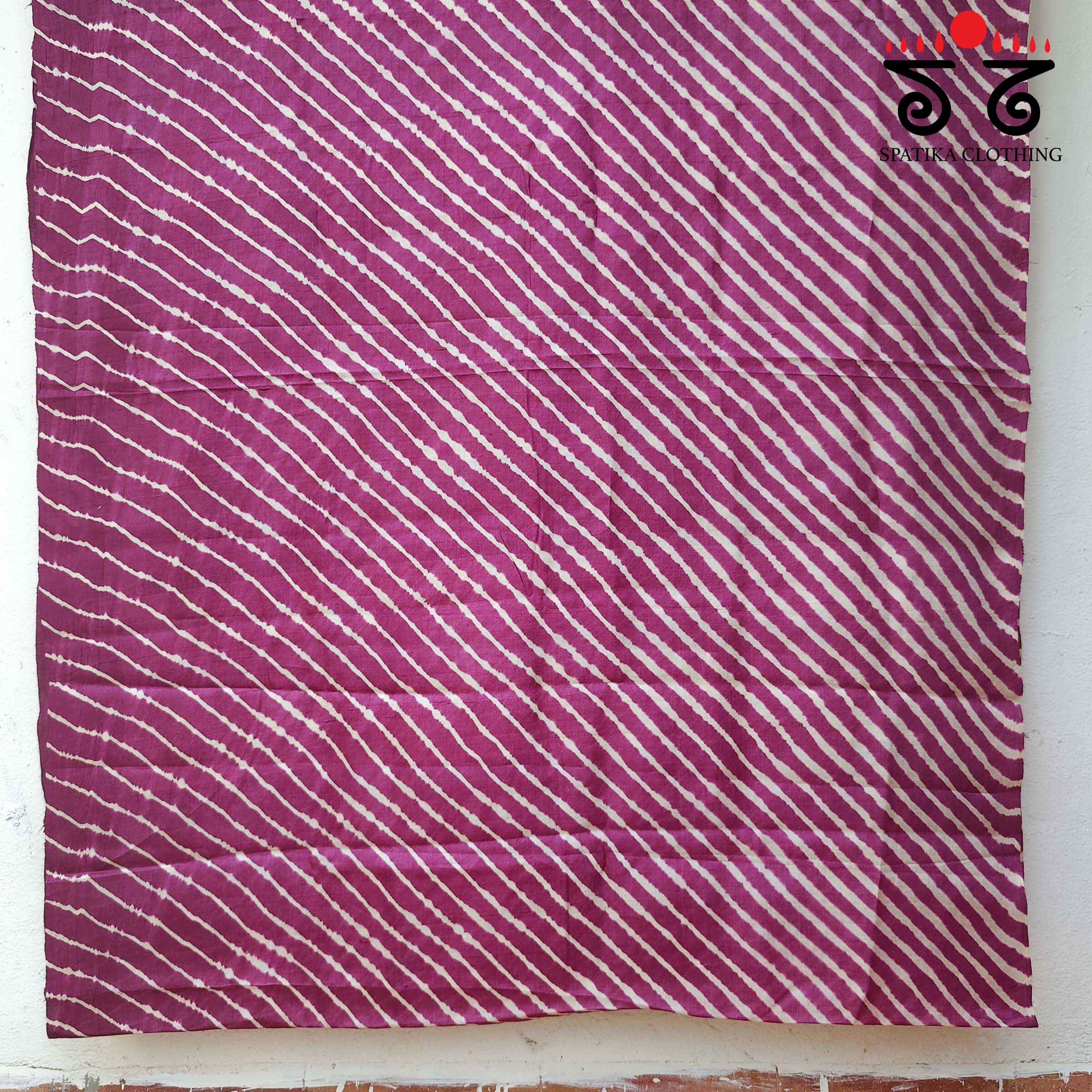 Leheriya on Tussar Silk Saree