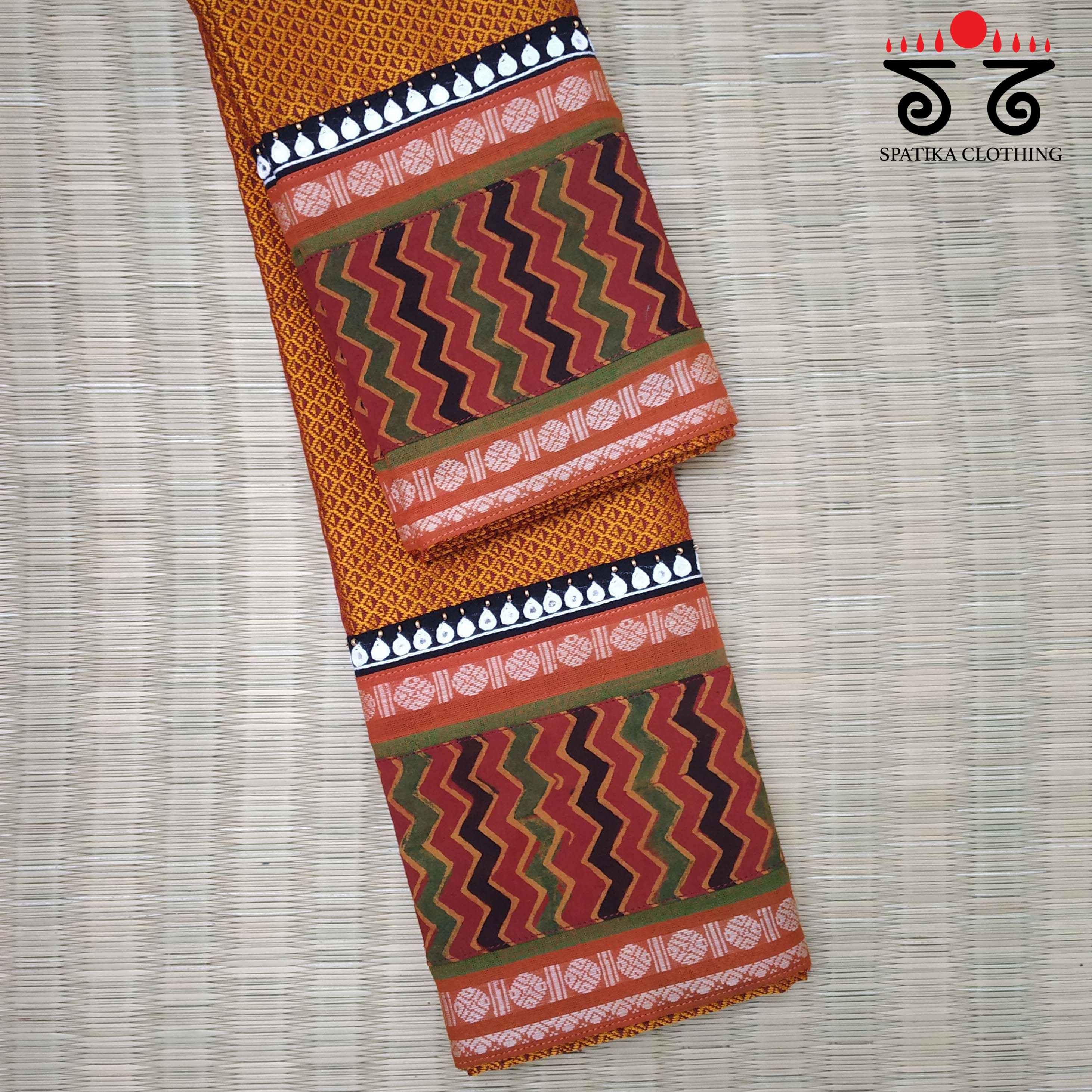 Khun - Hand Embroidered Blouse Fabric