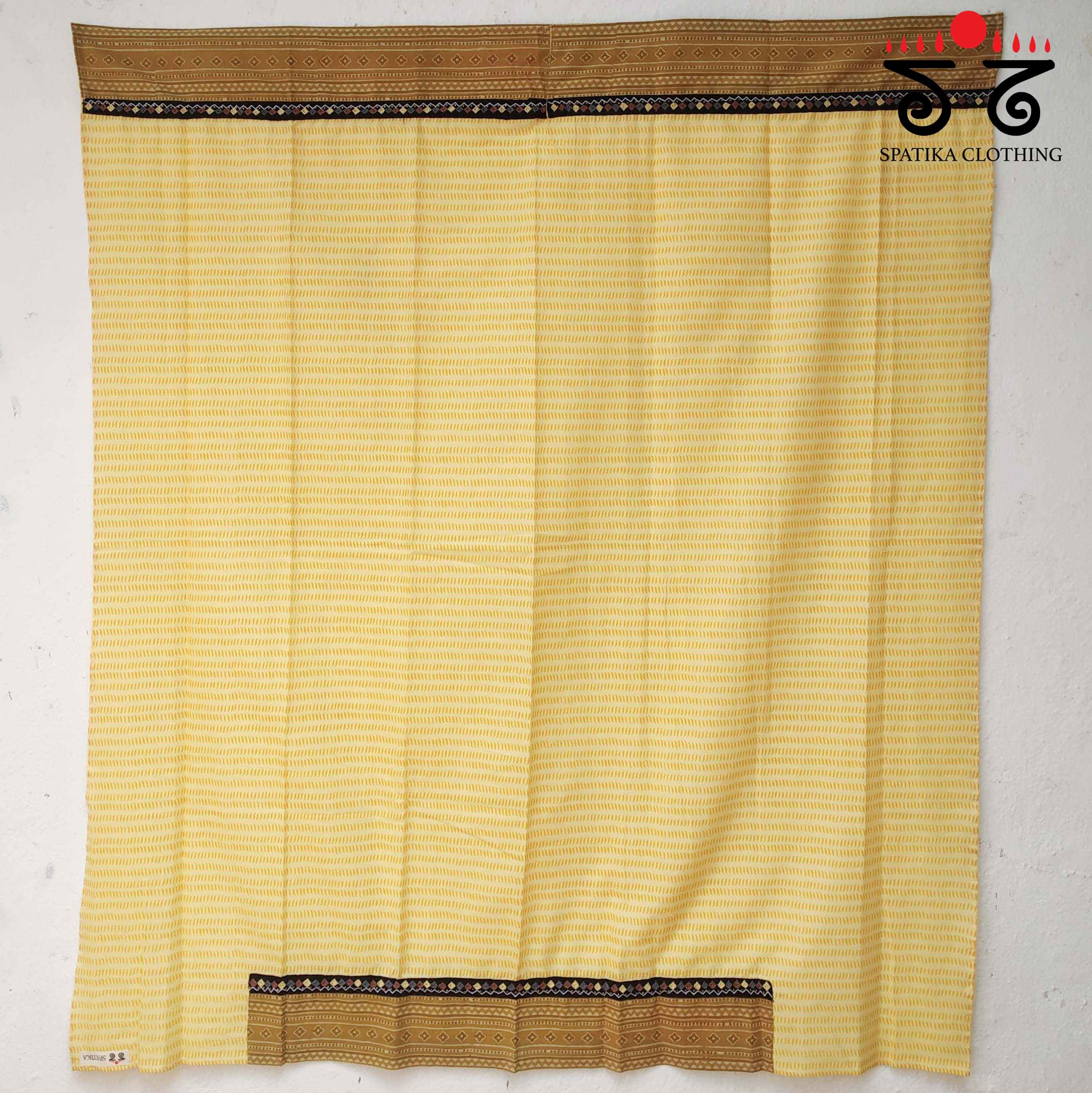 Bagru Hand Embroidered Blouse Fabric