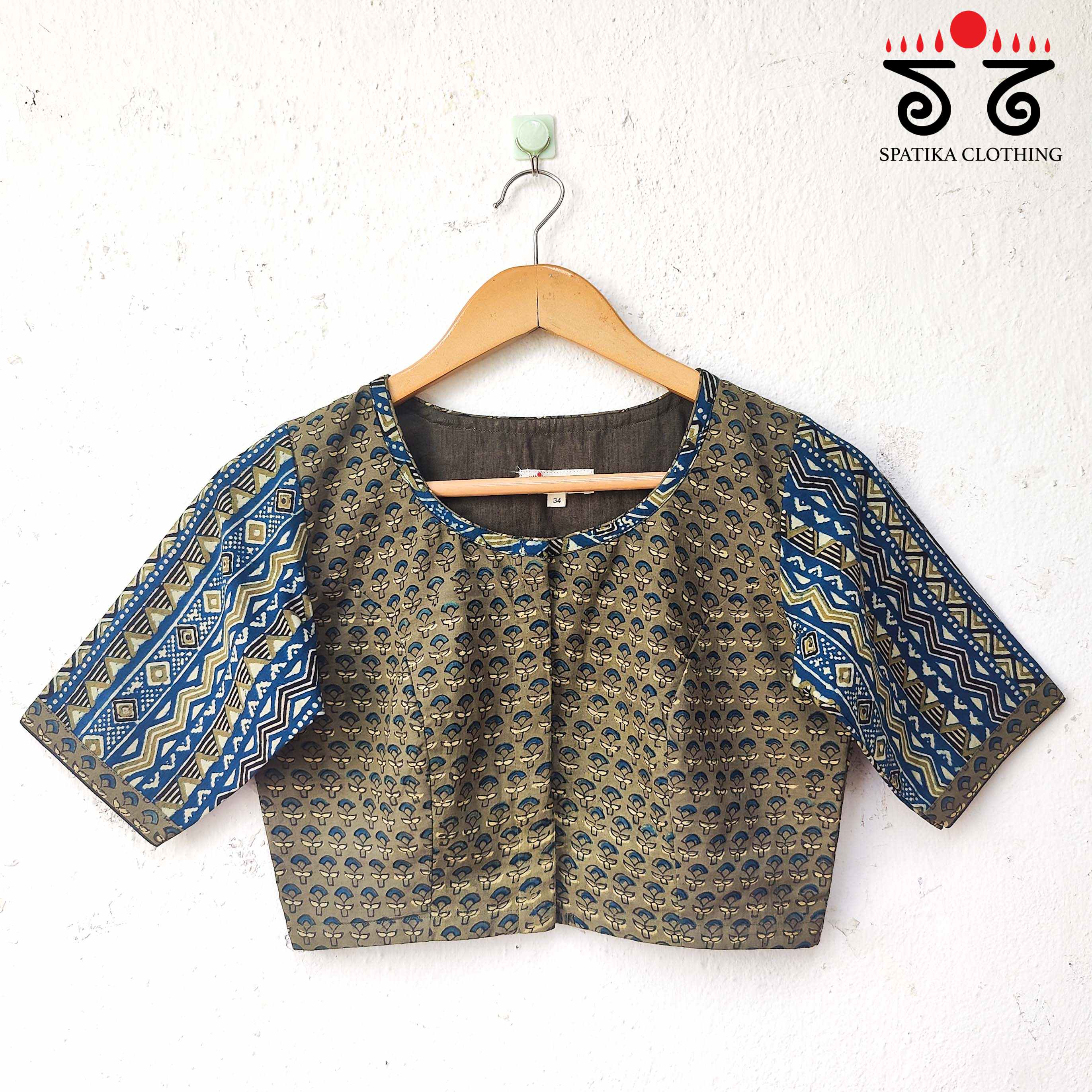 The Ajrakh - Pintuck Blouse