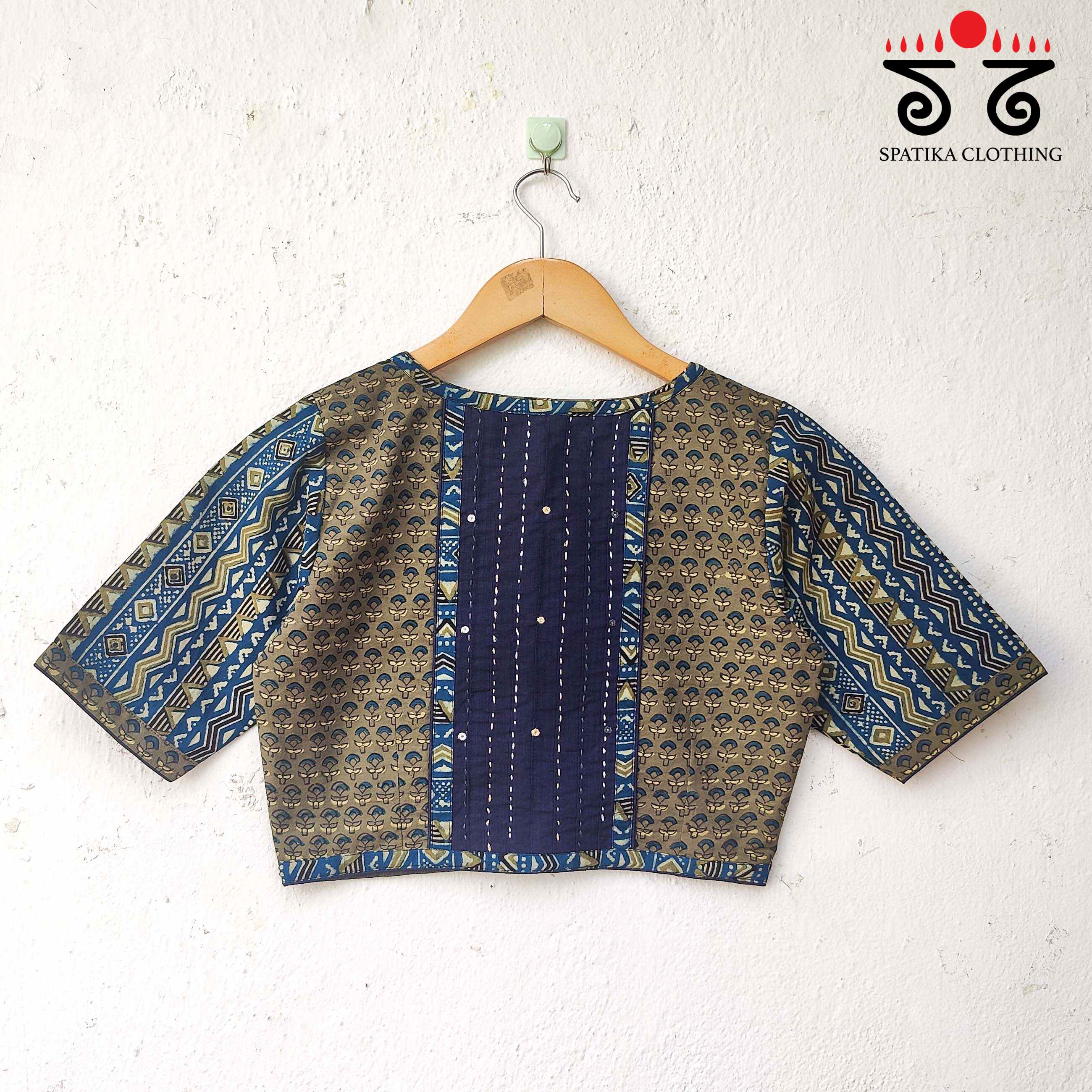 The Ajrakh - Pintuck Blouse