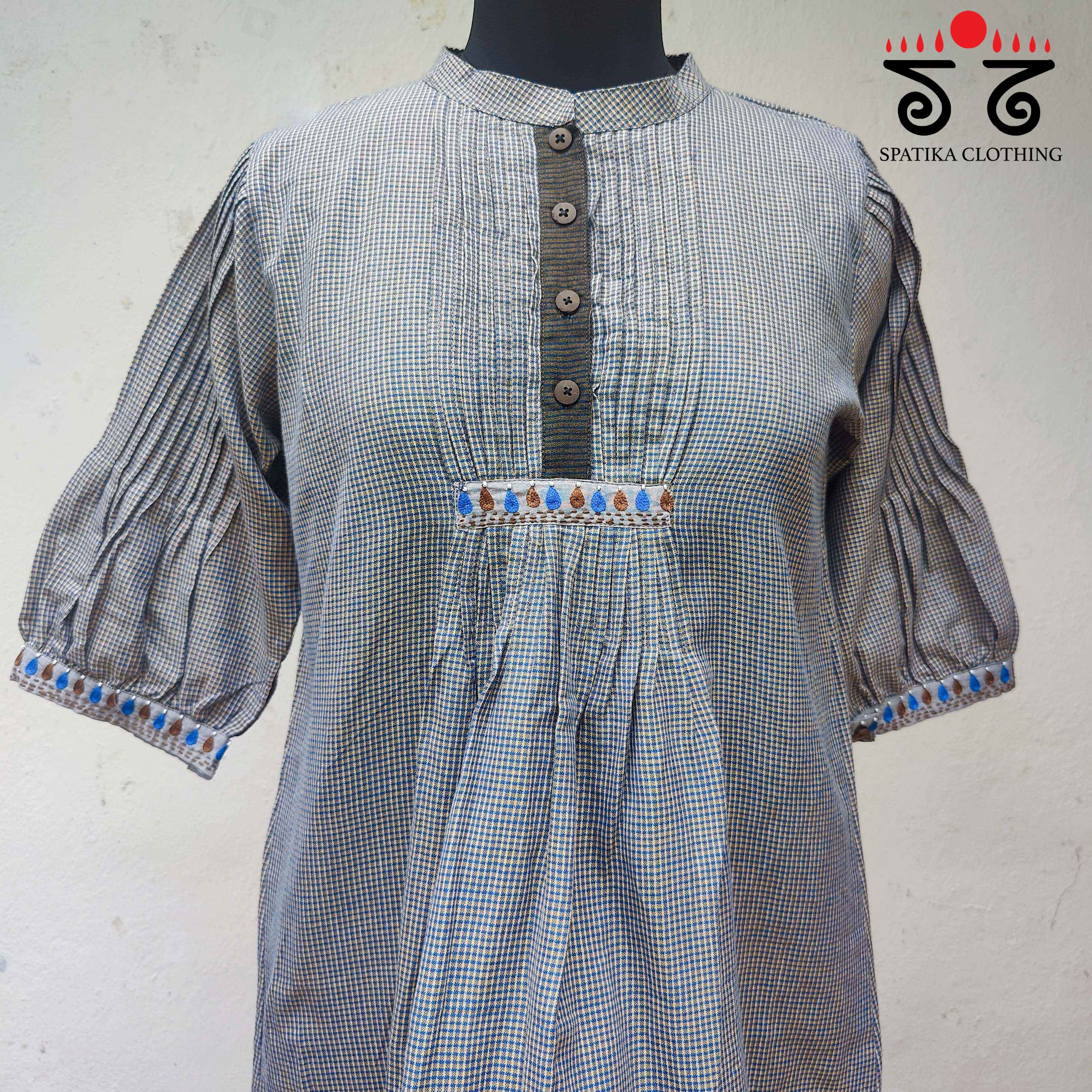 Patteda Anchu - Hand Embroidered Tunic