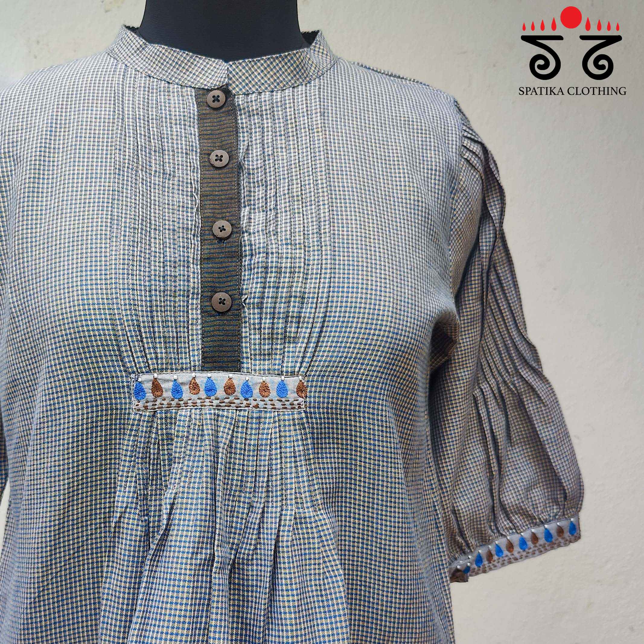 Patteda Anchu - Hand Embroidered Tunic