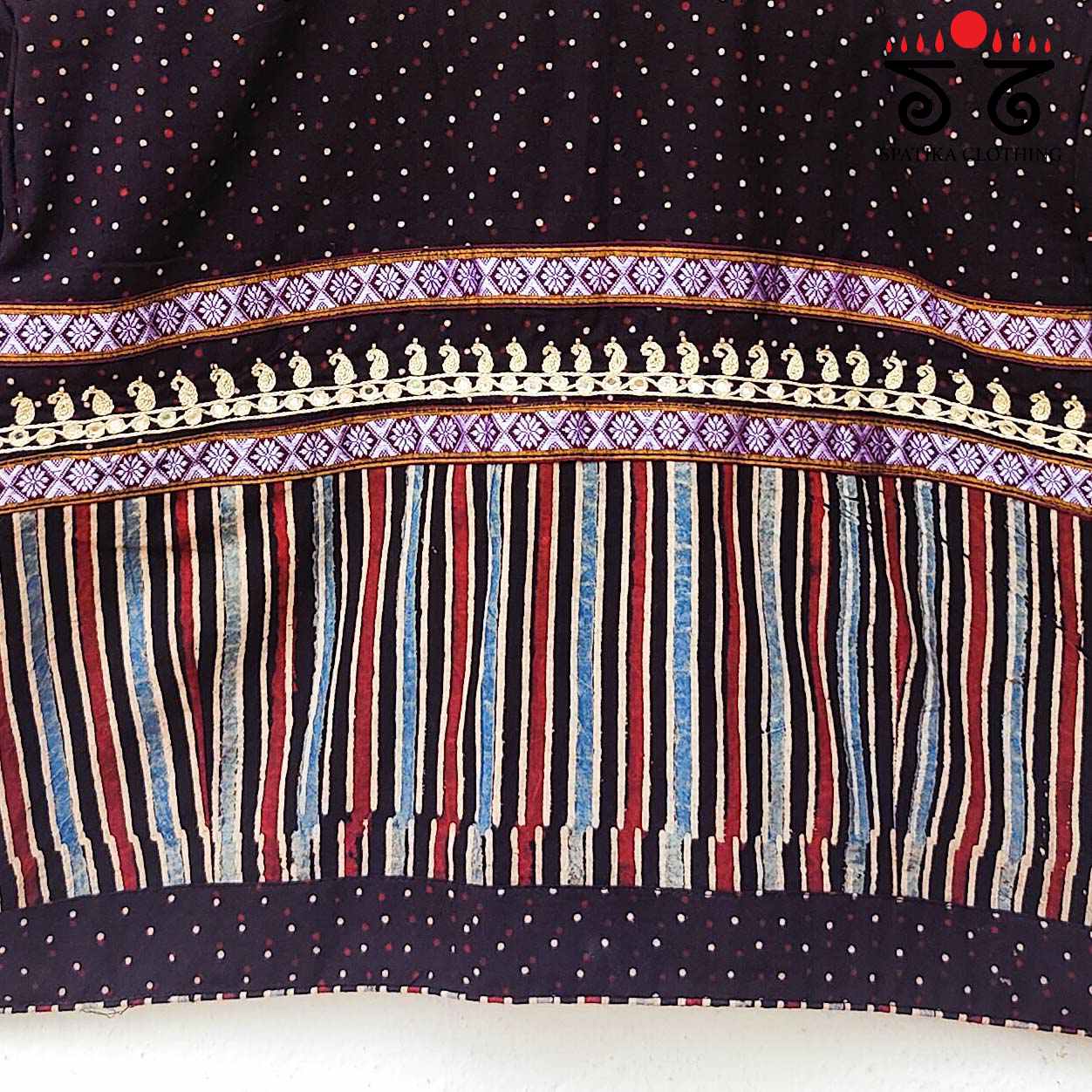 Ajrakh Half and Half Blouse