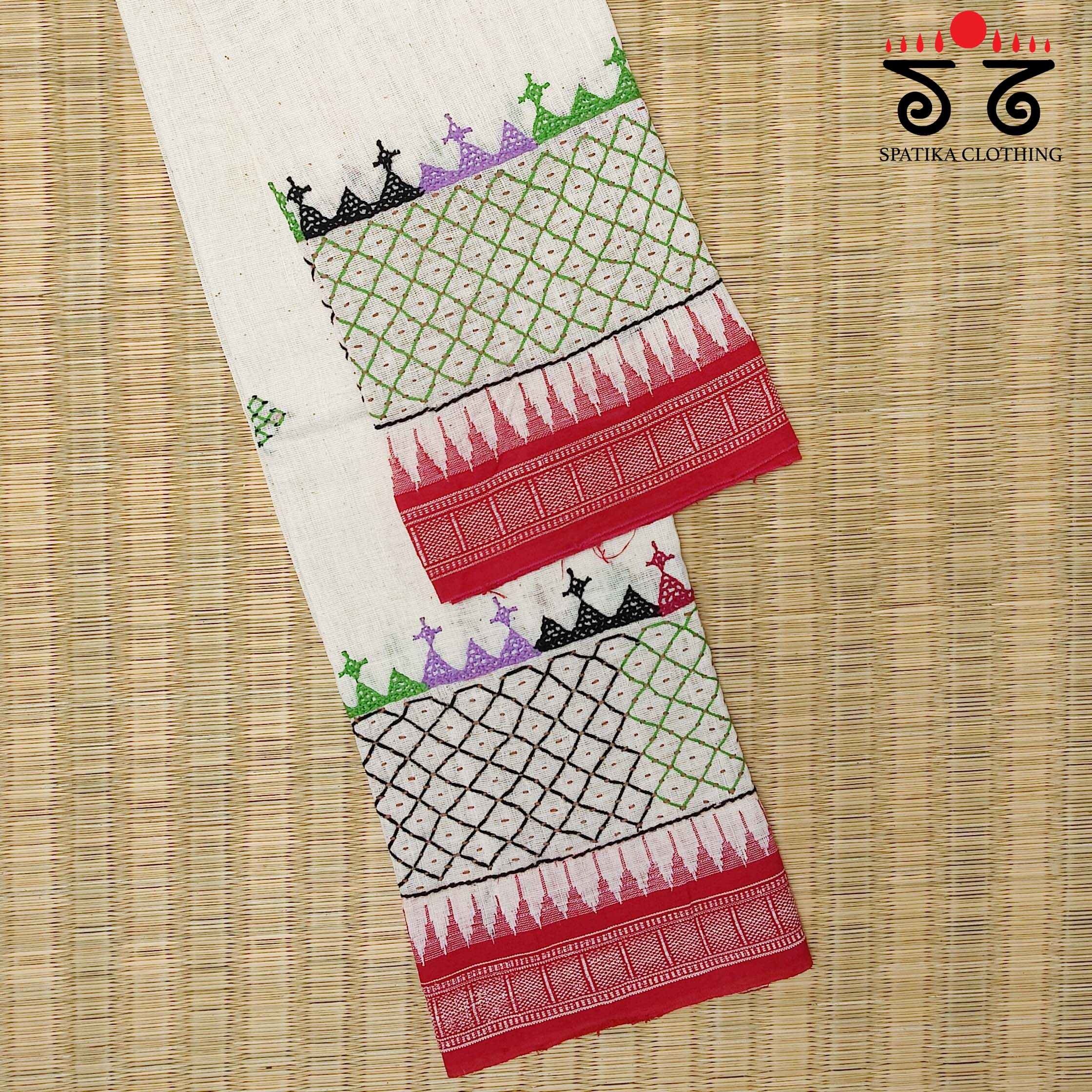 Lambani Handembroidery on Ponduru Blouse Fabric