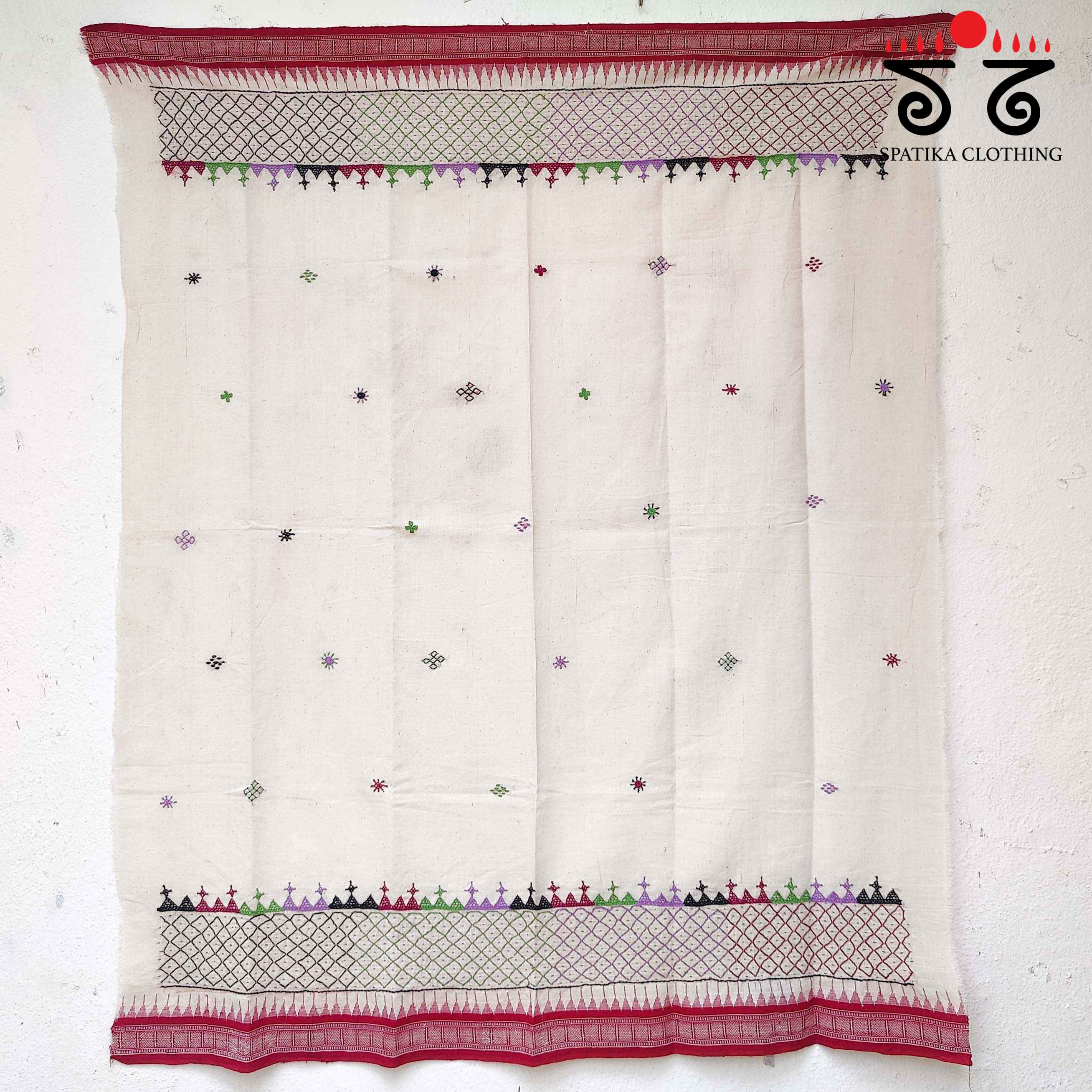 Lambani Handembroidery on Ponduru Blouse Fabric