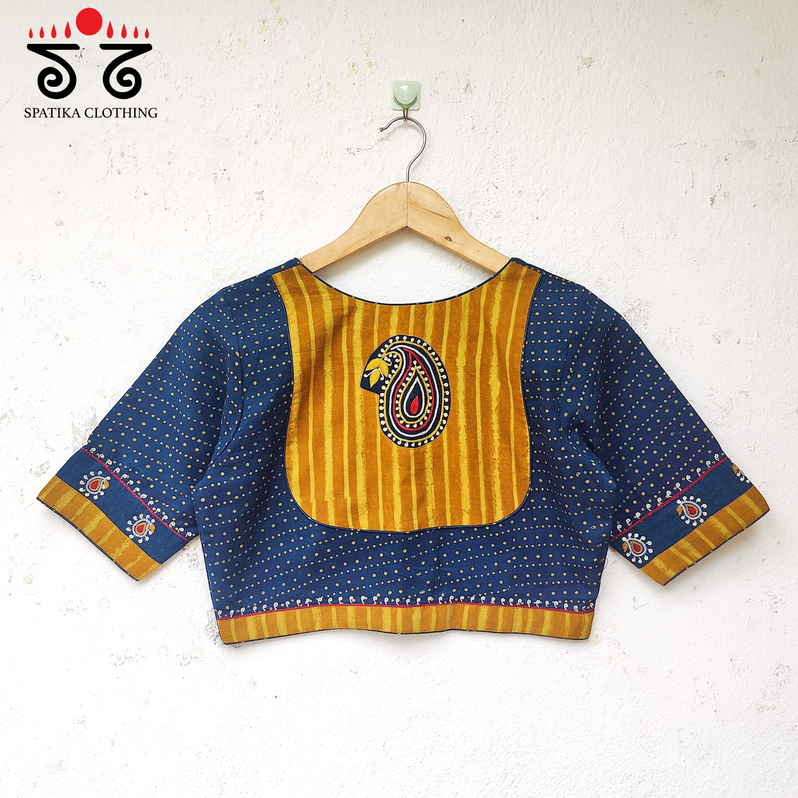 The Inlay and Yoke Hand Embroidered Blouse