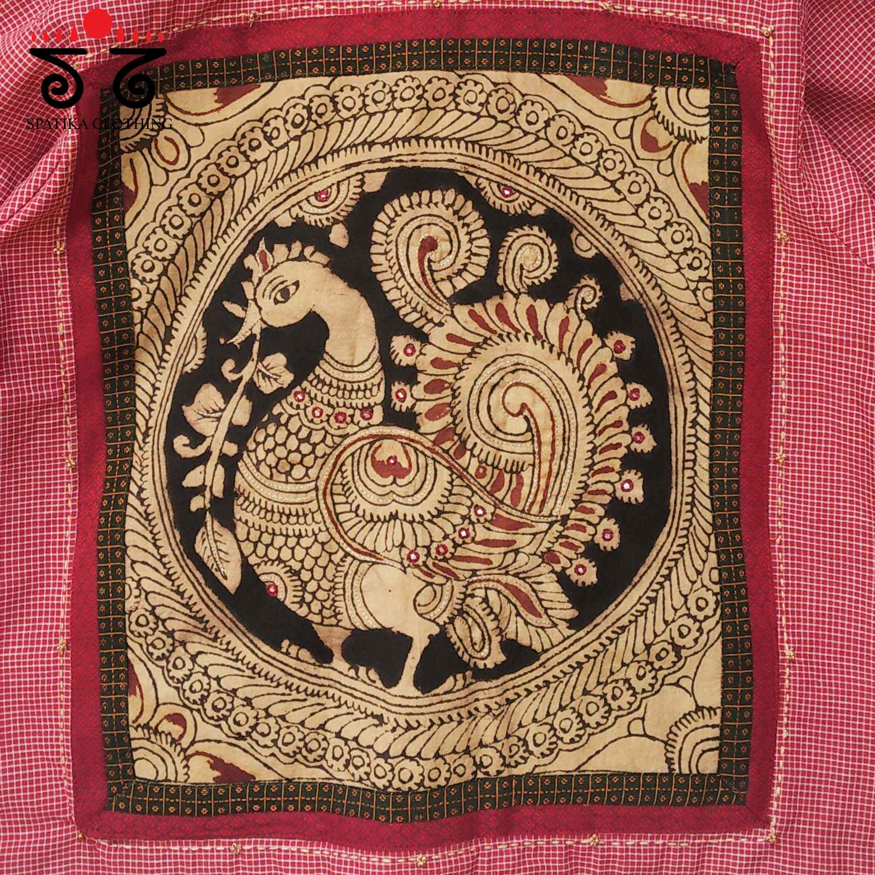 The Peacock Kalamkari Croptop