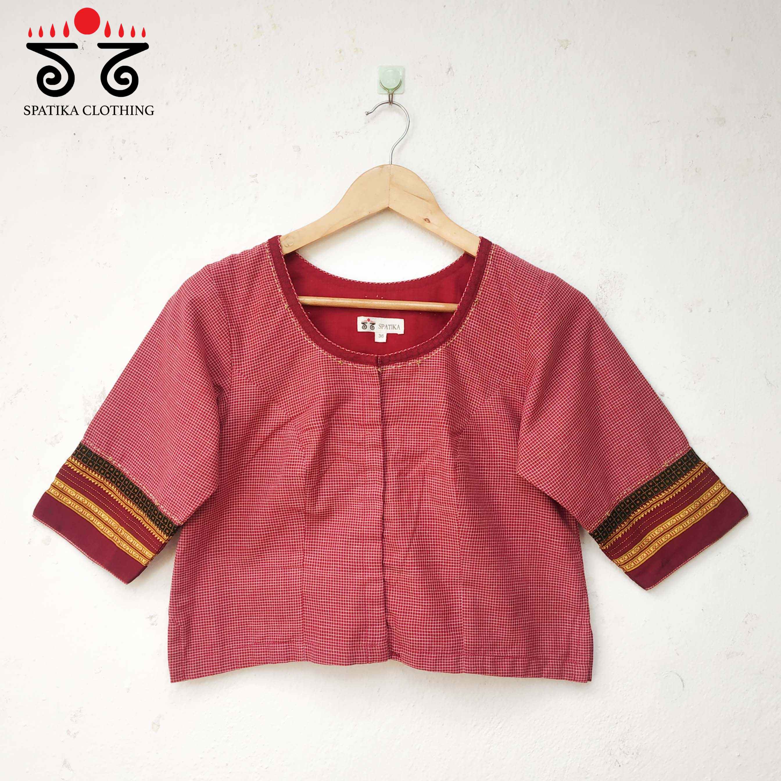 The Peacock Kalamkari Croptop