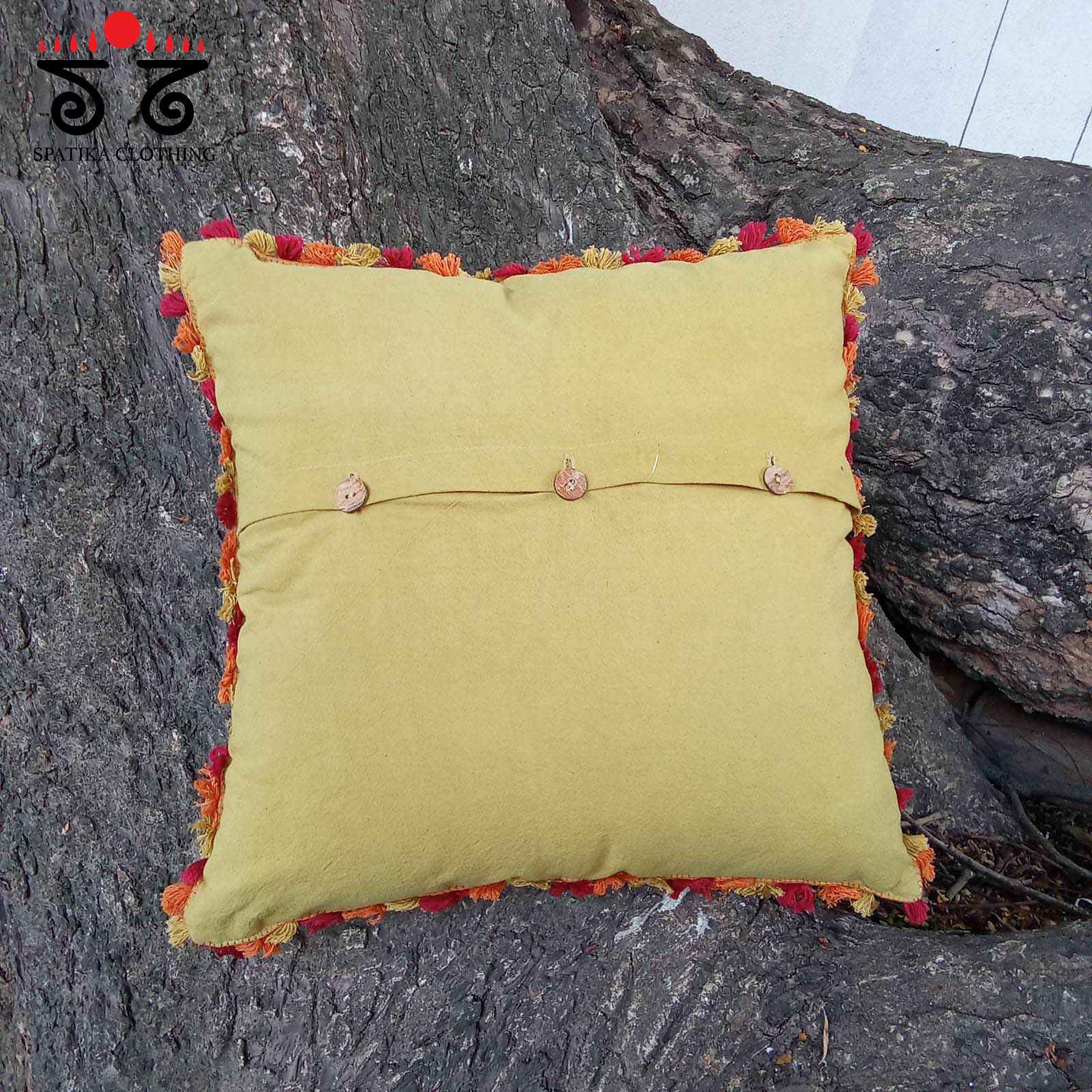 The Lambani Handembroidered Cushion Cover