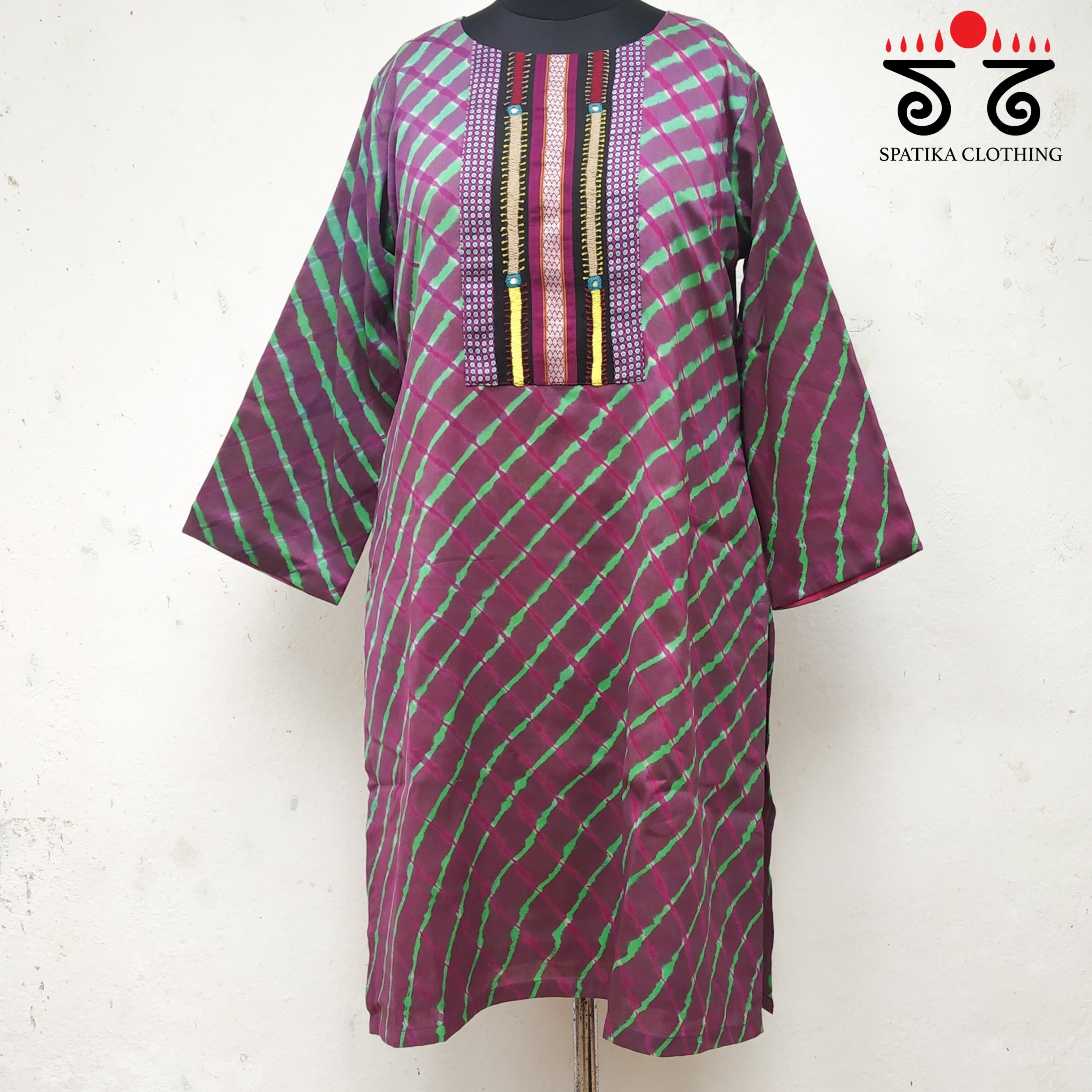 Leheriya - Khun Hand Embroidered Kurta