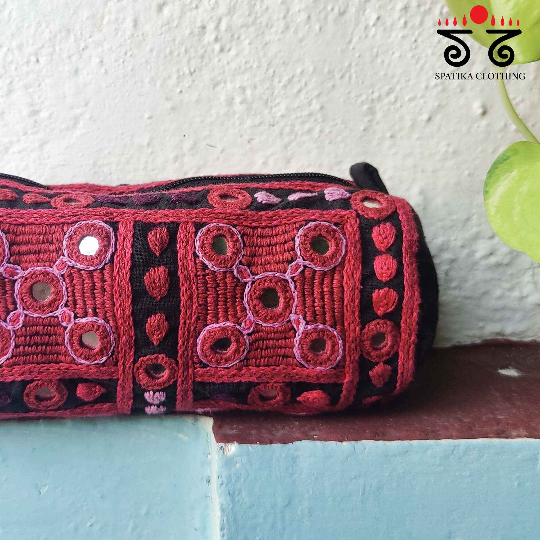 Lambani Hand Embroidered Pouch - Small