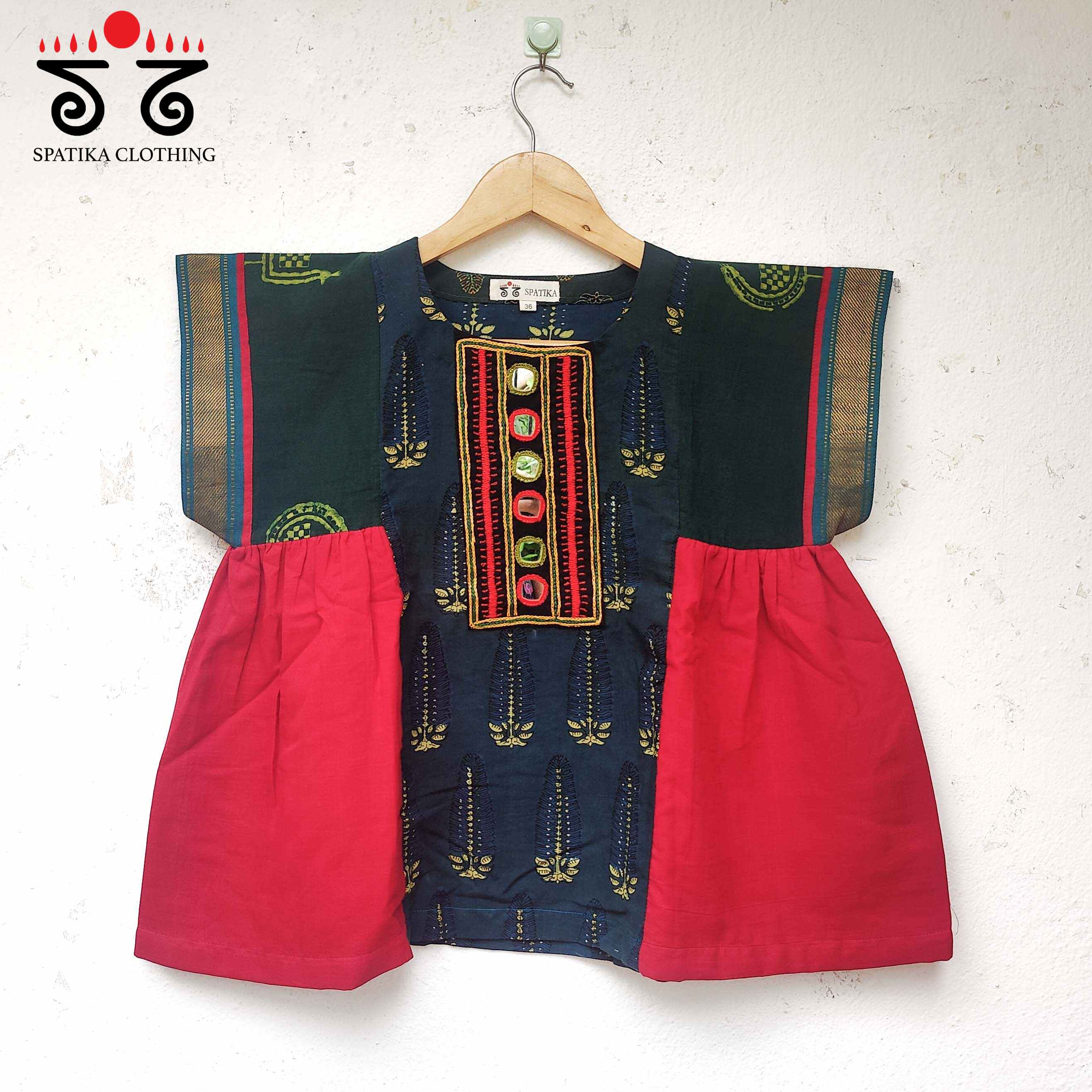 Hand - Embroidered Frilled Top