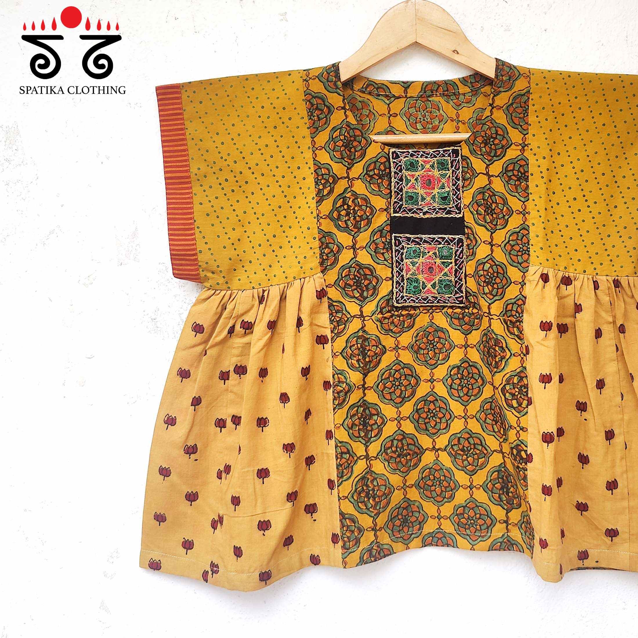 Hand - Embroidered Frilled Top